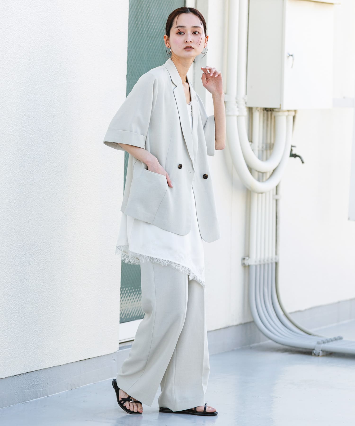 身長：169cm サイズ：L