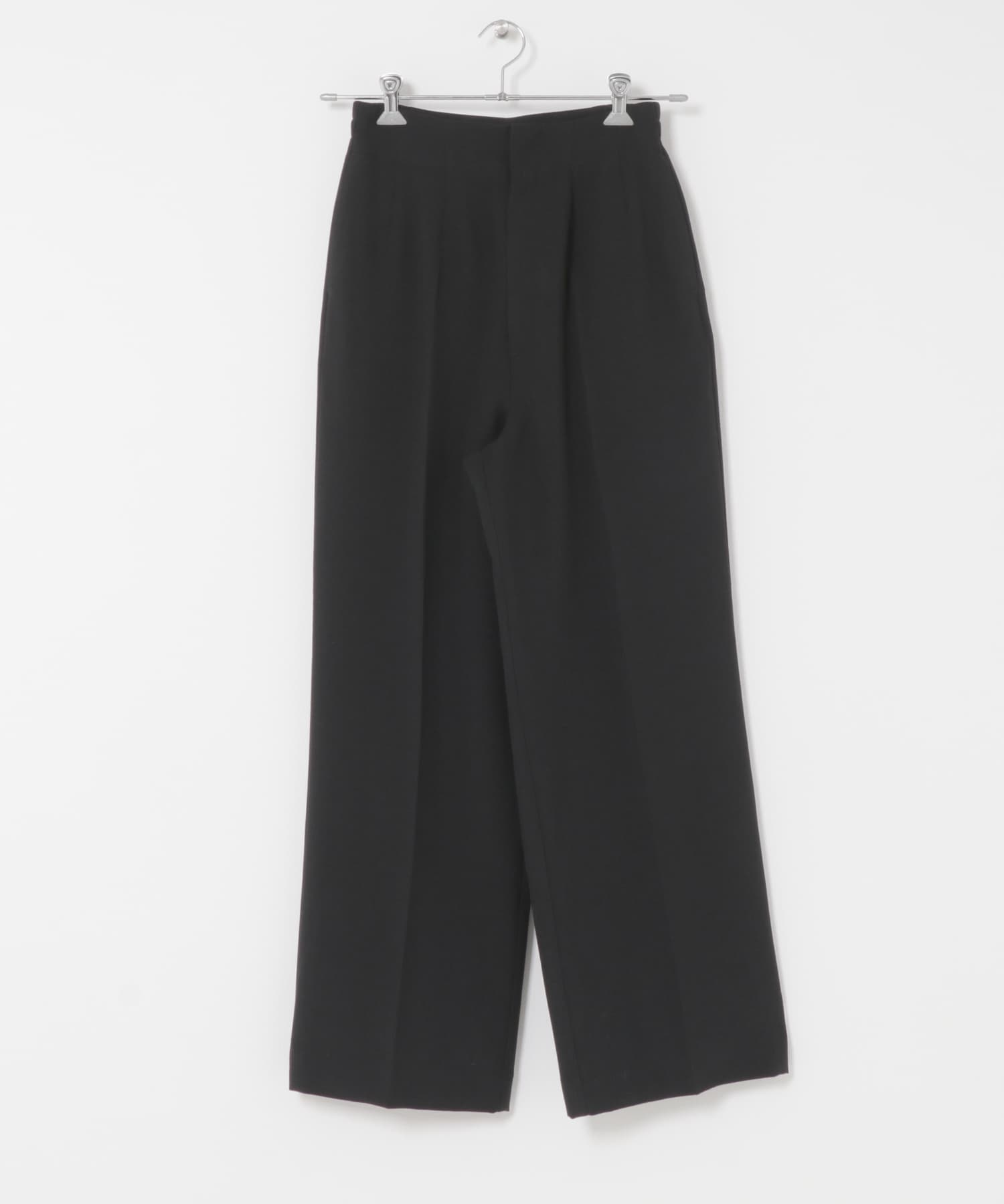 『一部WEB限定』『UR TECH DRYLUXE』リネンライクワイドパンツ BLACK XS
