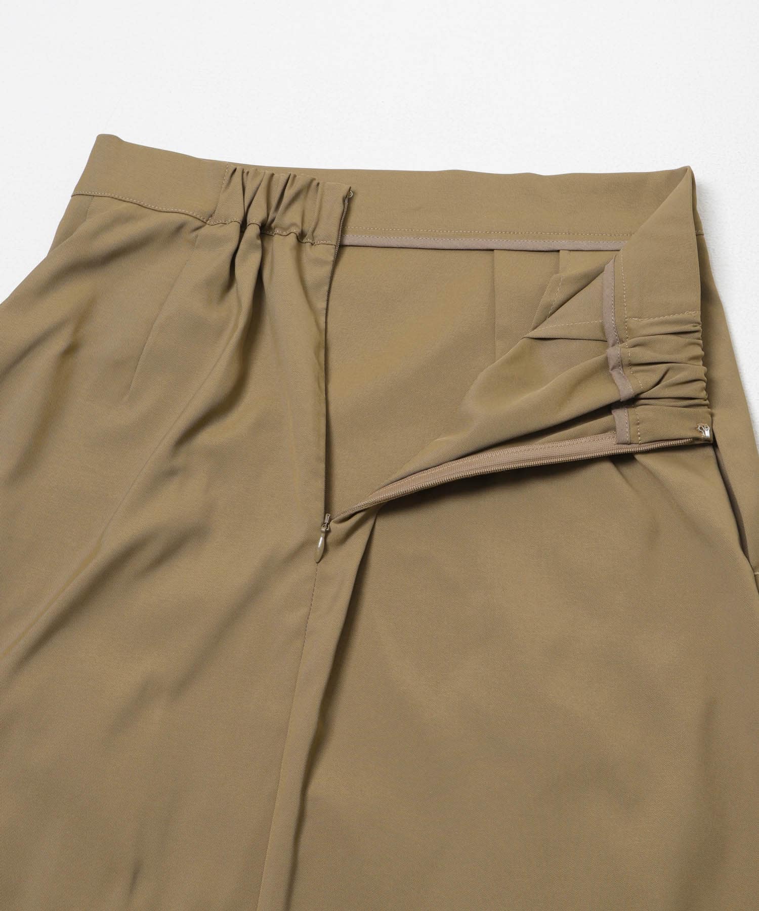 ボックスプリーツスカート BEIGE S