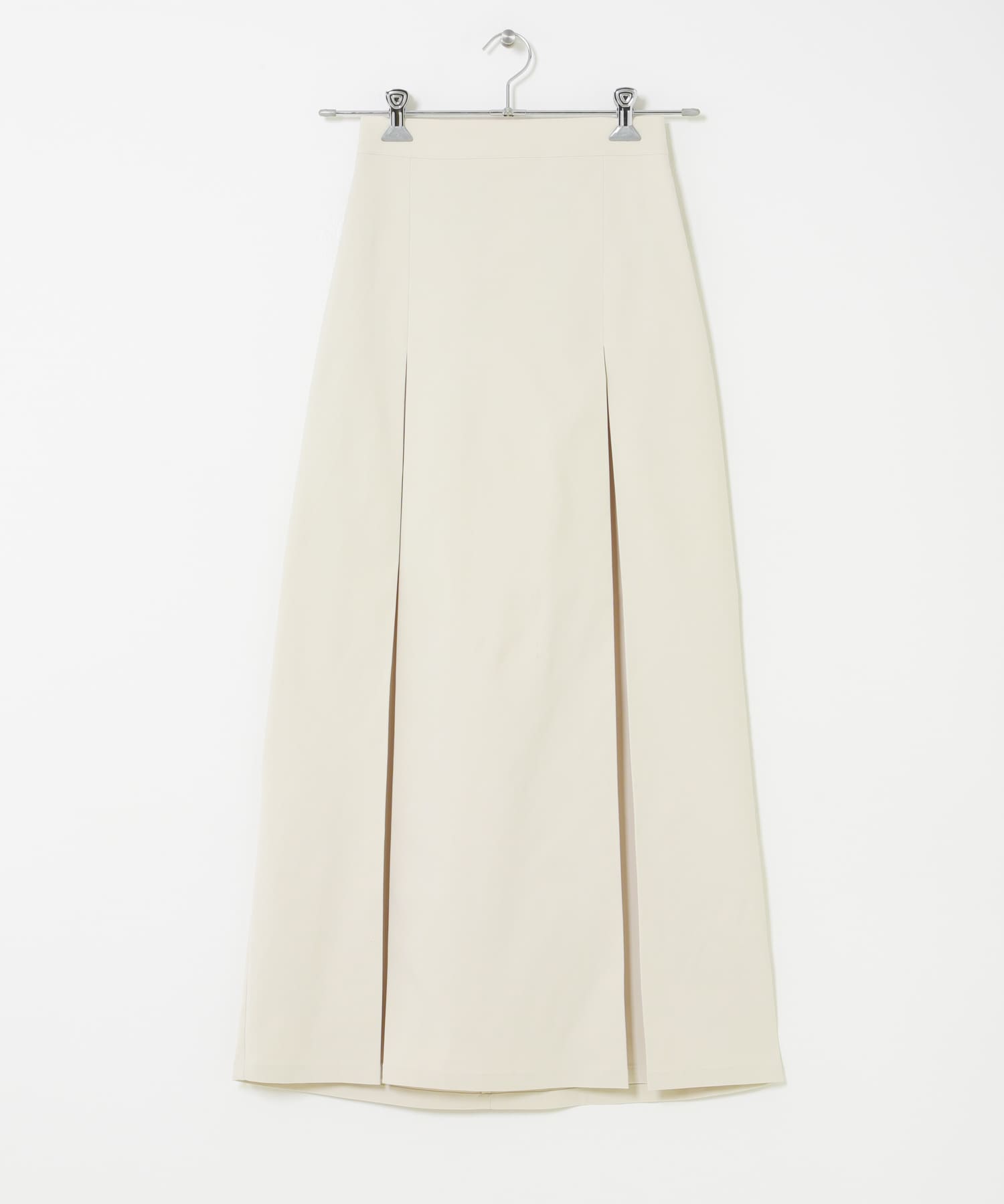 ボックスプリーツスカート IVORY S