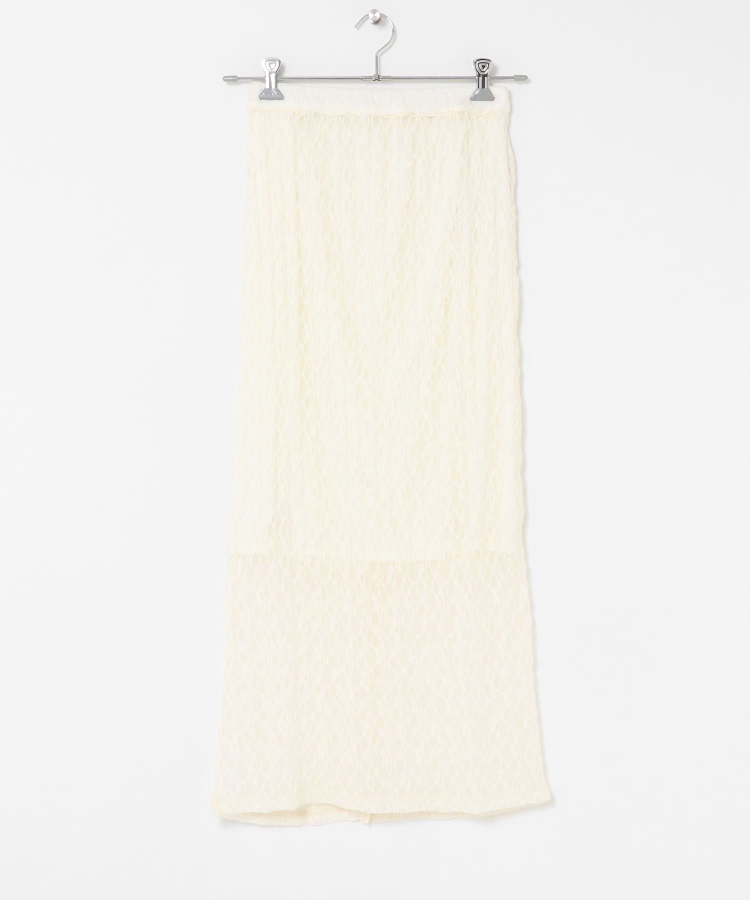 レースナロースカート IVORY One