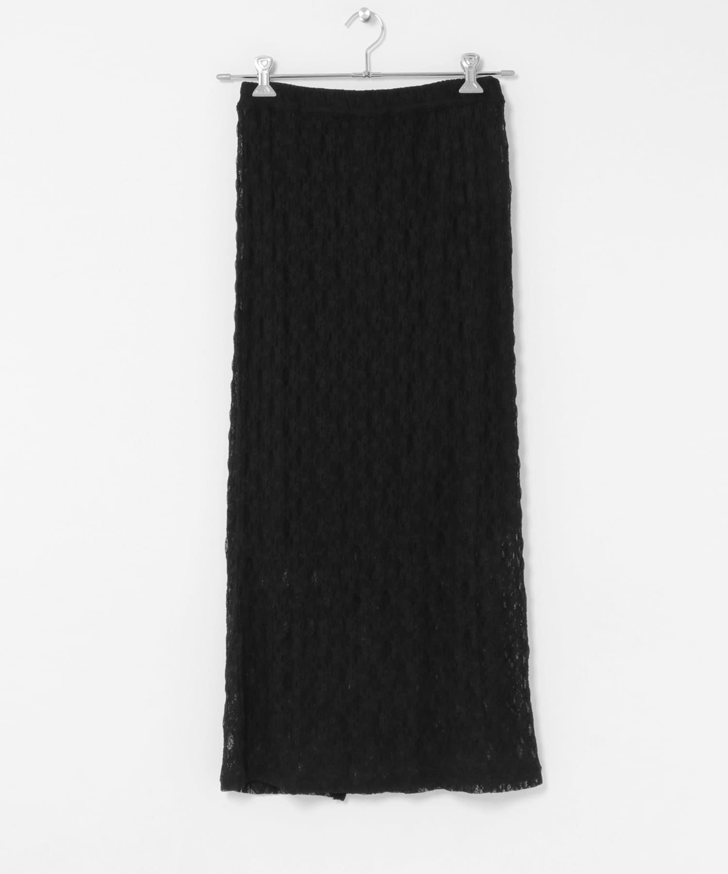 レースナロースカート BLACK One