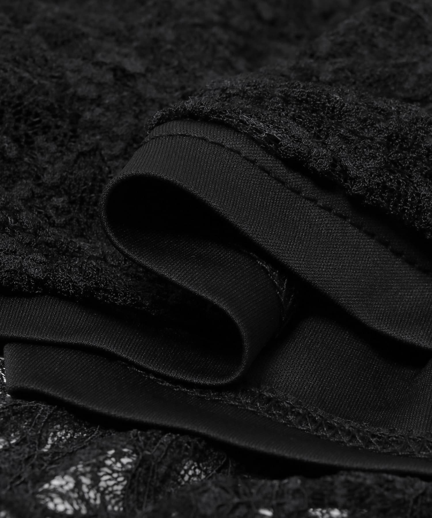 レースナロースカート BLACK One