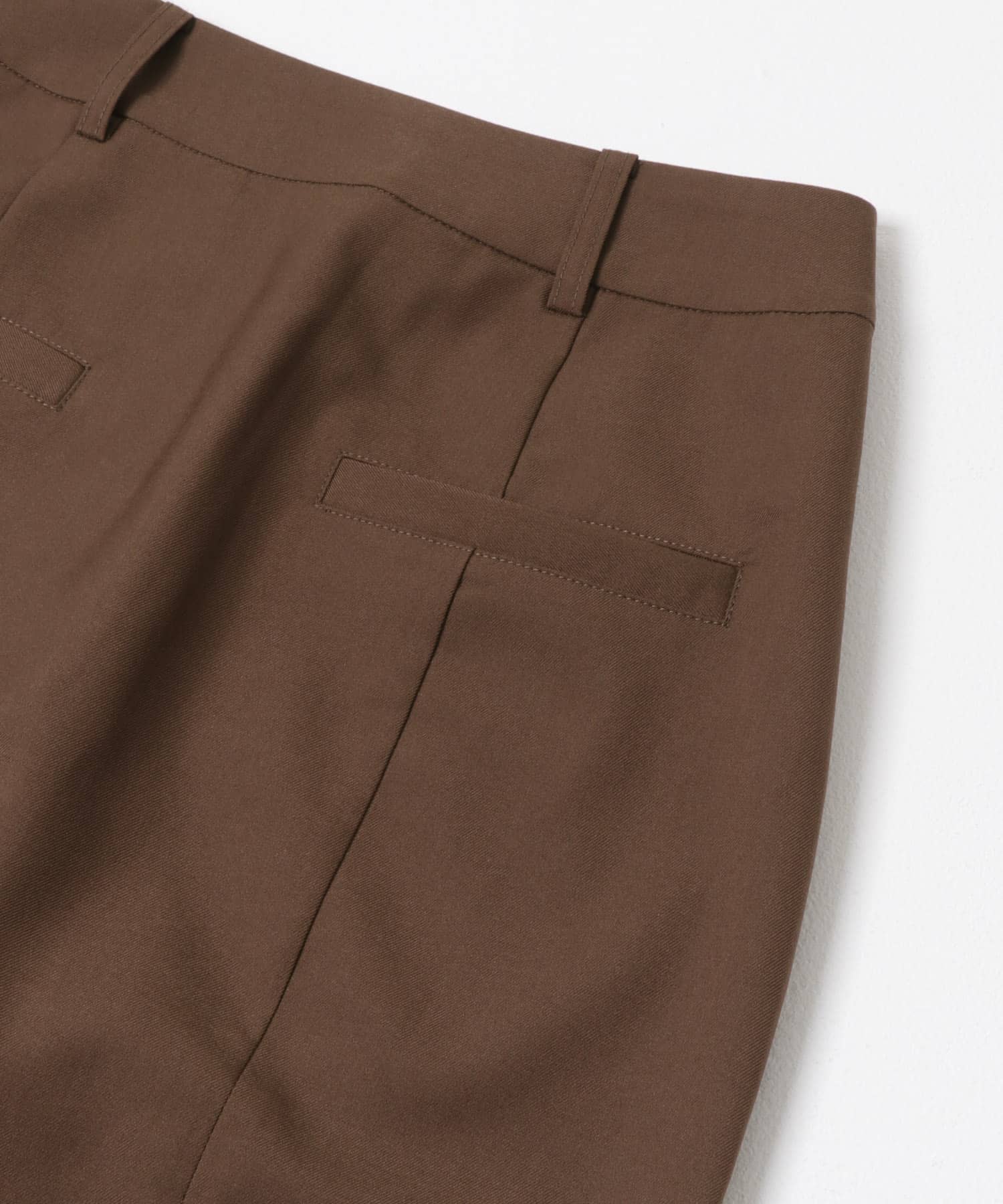 ジップスリットアイラインスカート BROWN S