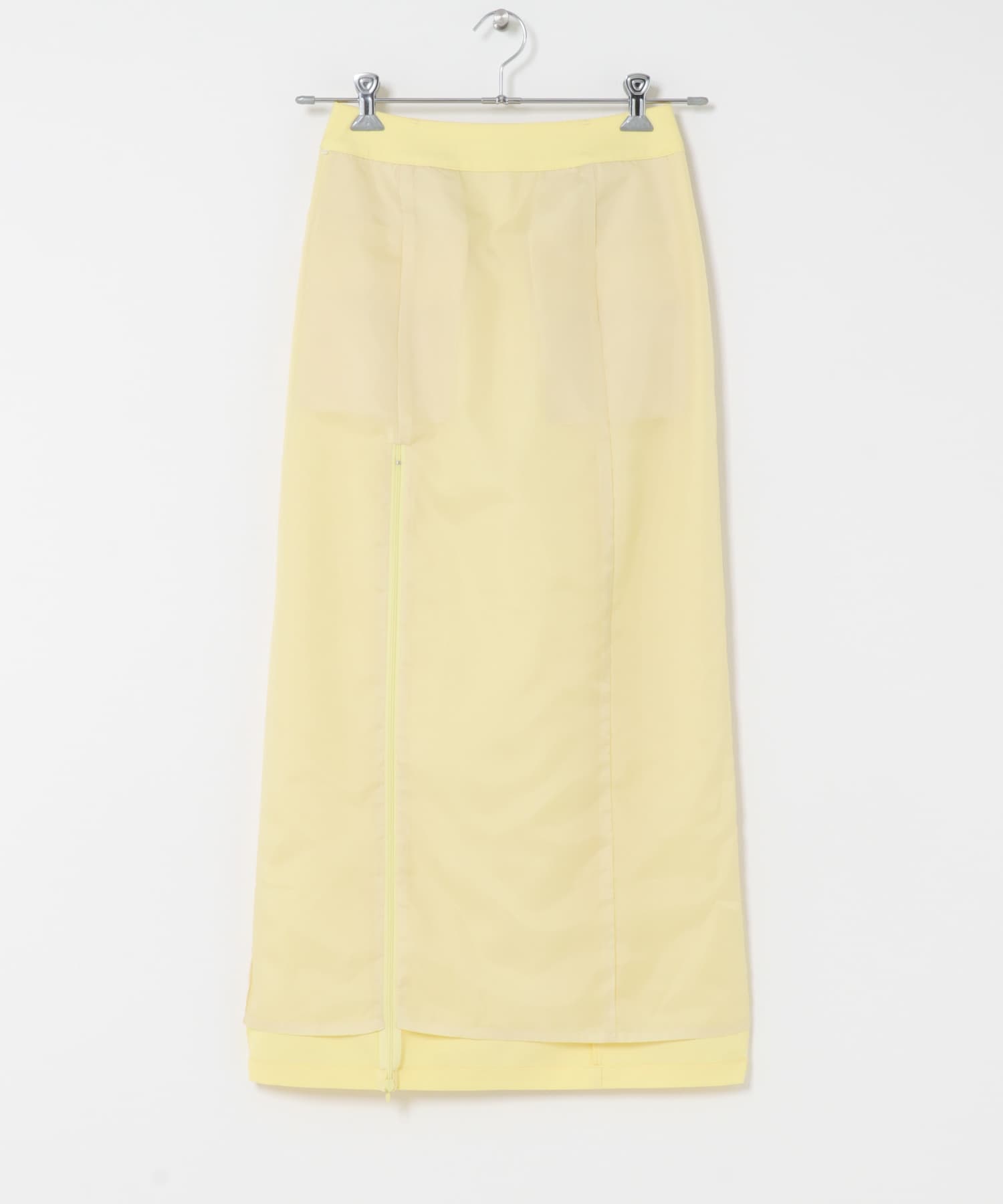 ジップスリットアイラインスカート YELLOW S
