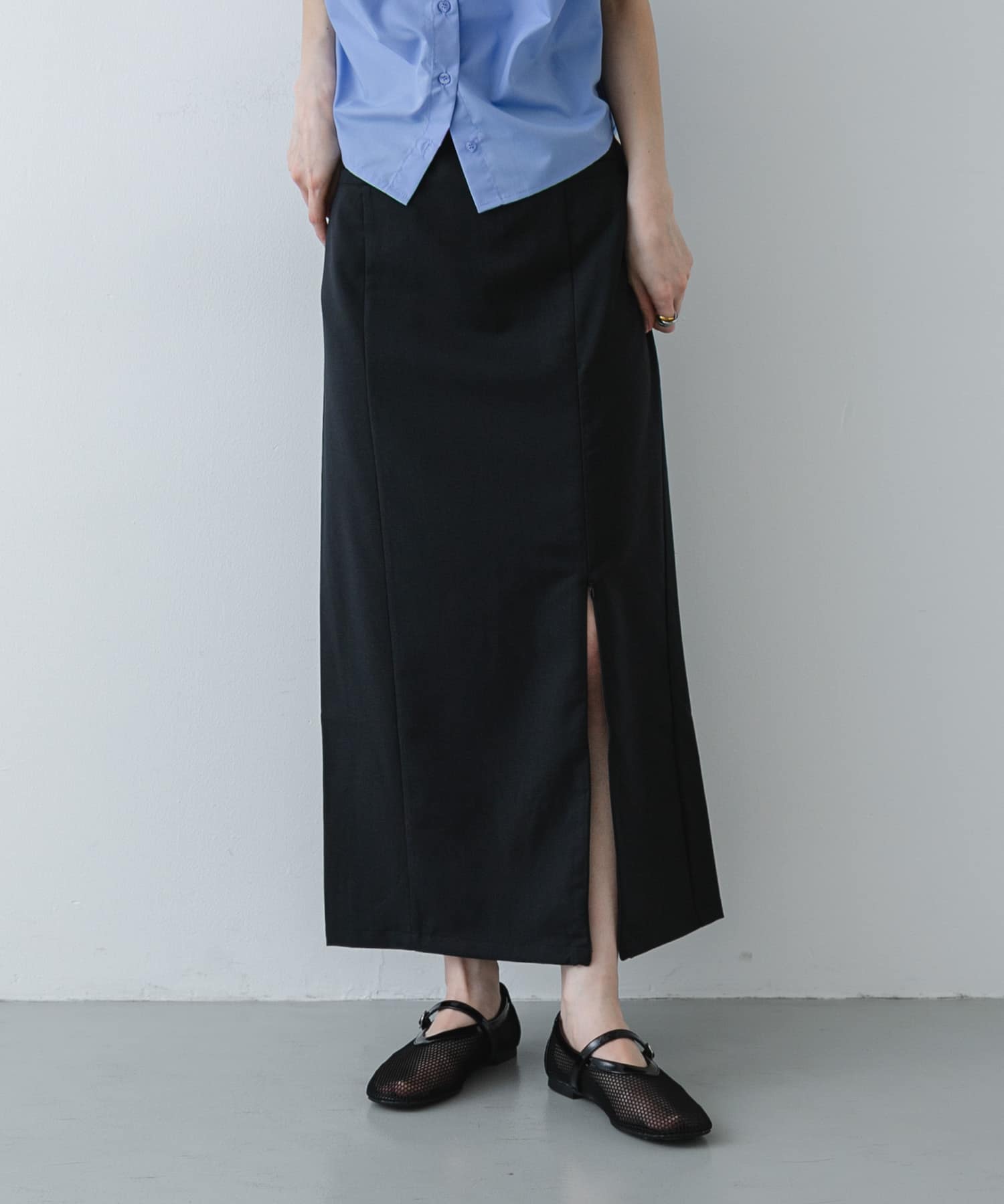 ジップスリットアイラインスカート
