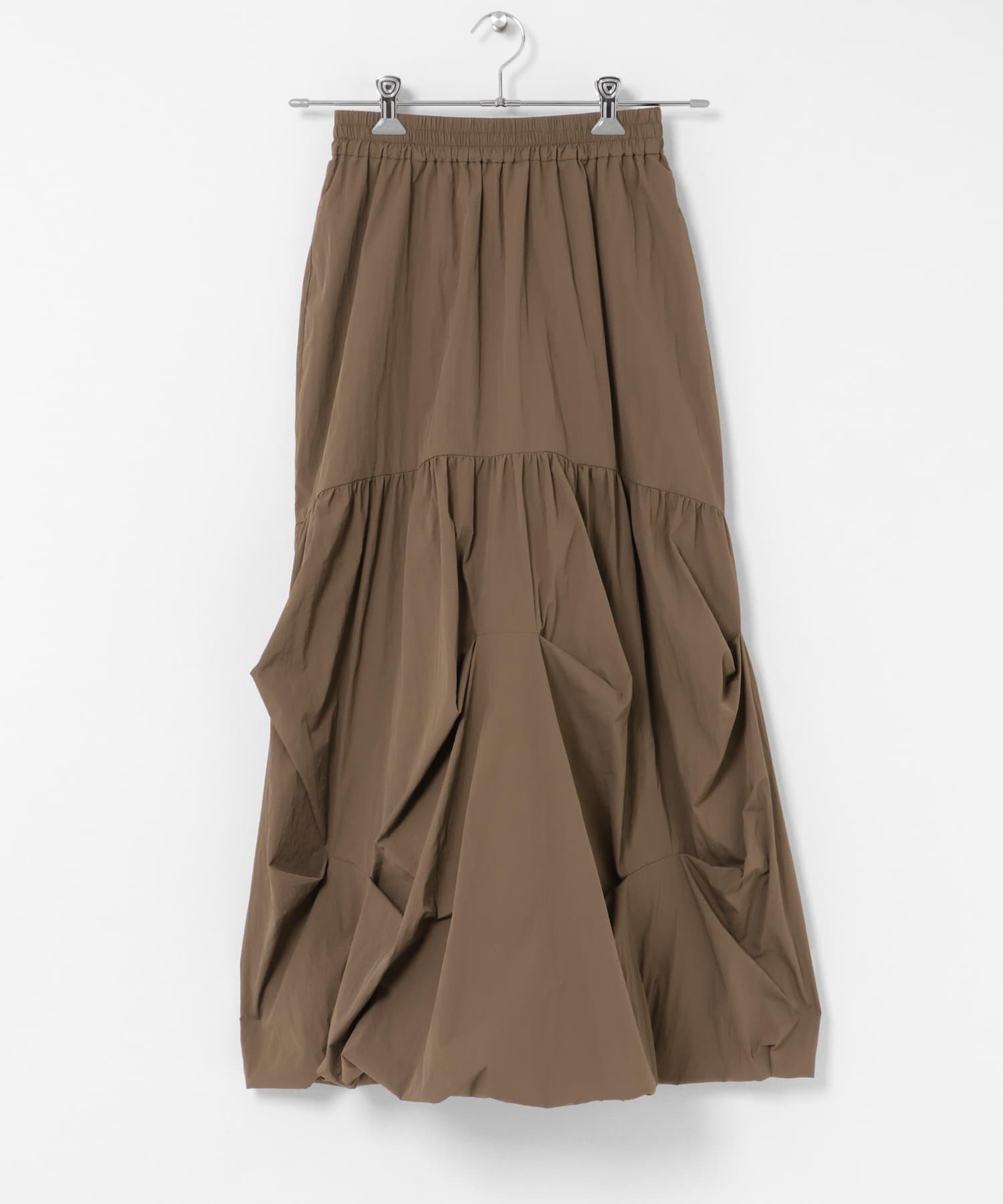 デザインタックバルーンスカート BROWN One