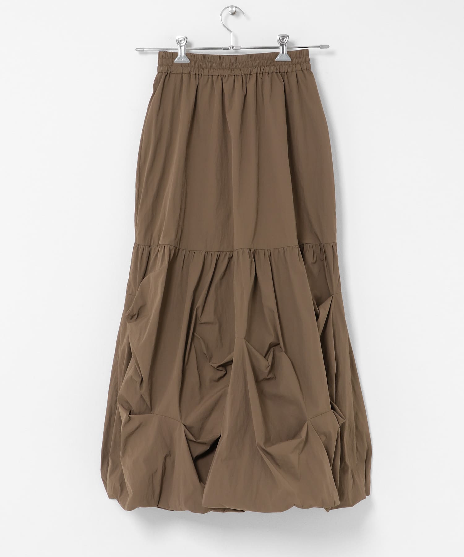 デザインタックバルーンスカート BROWN One