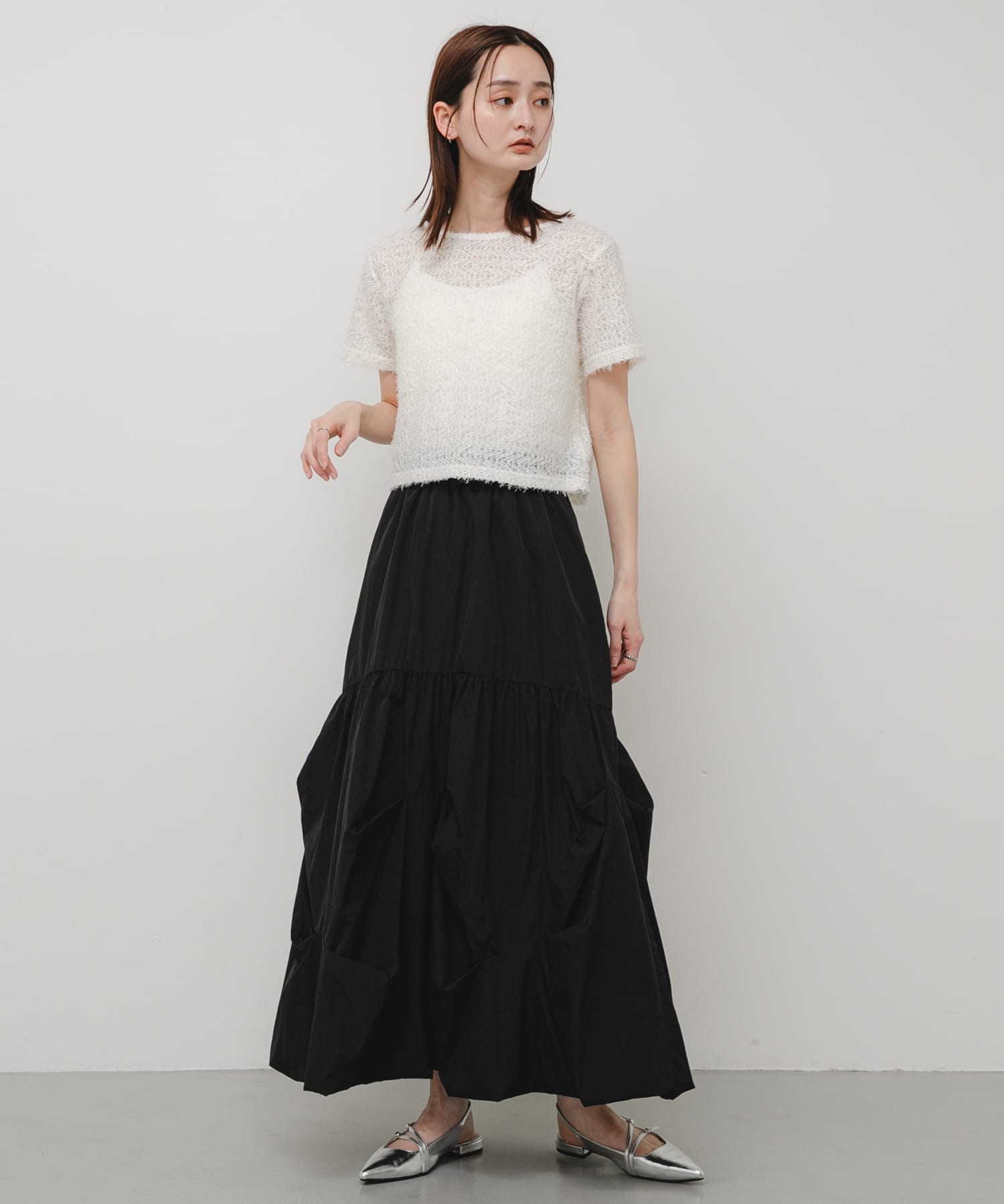 身長：169cm サイズ：one