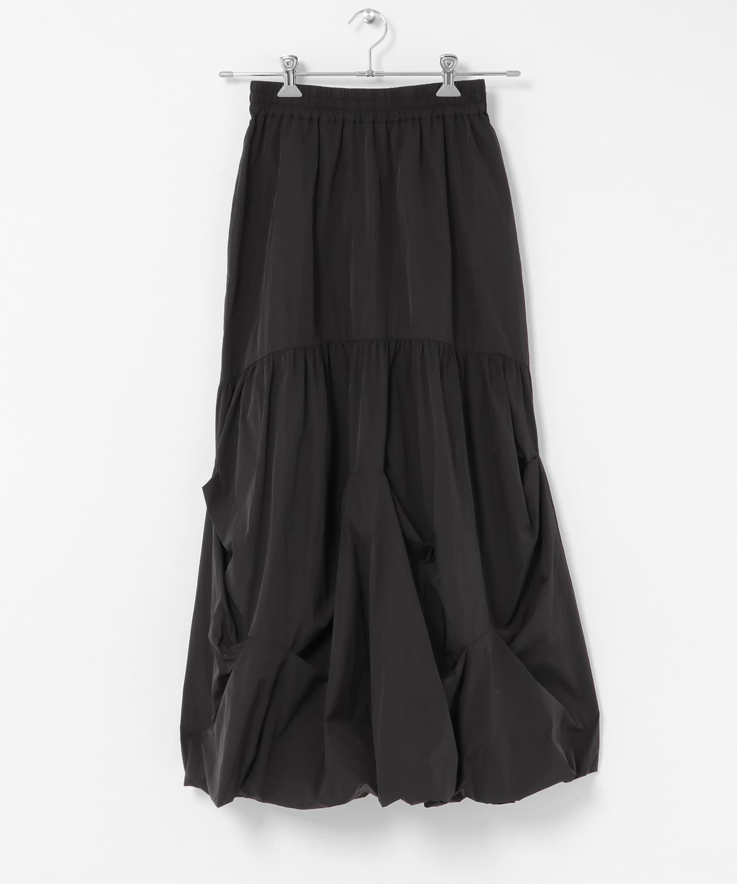 デザインタックバルーンスカート BLACK One