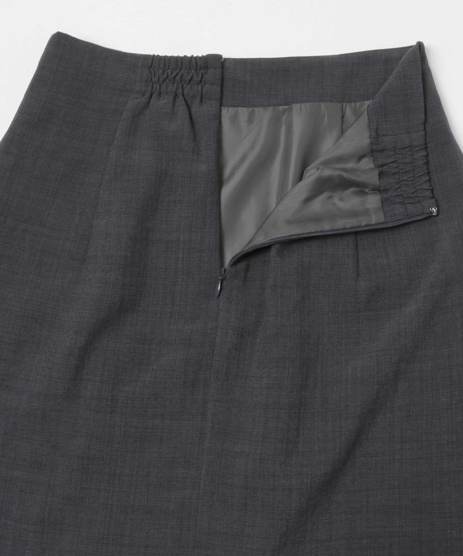 『一部WEB限定』『UR TECH DRYLUXE』リネンライクスリットタイトスカート CHARCOAL XS