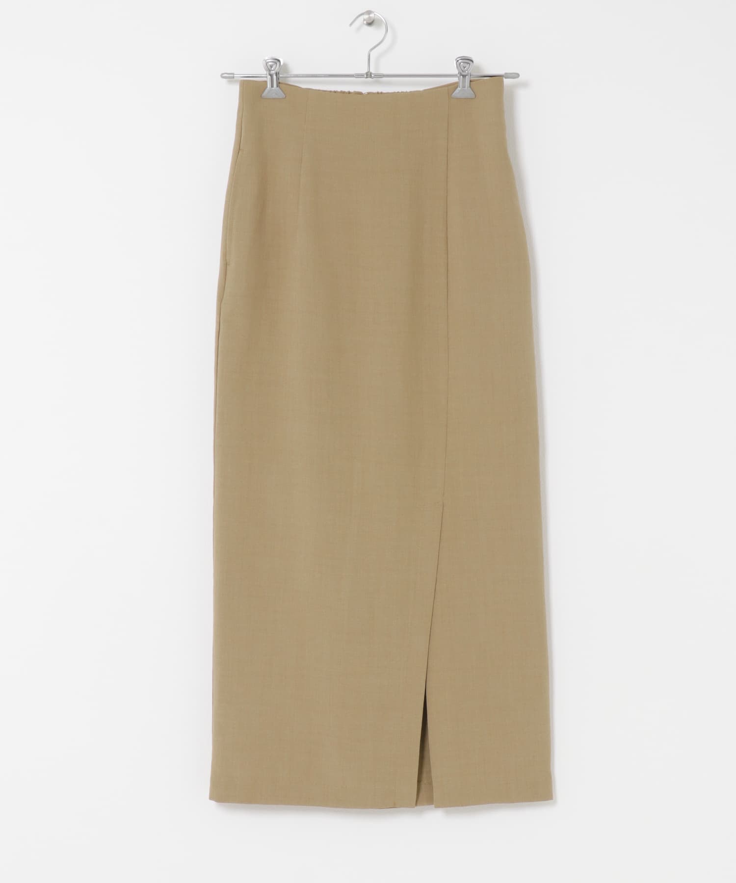 『一部WEB限定』『UR TECH DRYLUXE』リネンライクスリットタイトスカート BEIGE XS