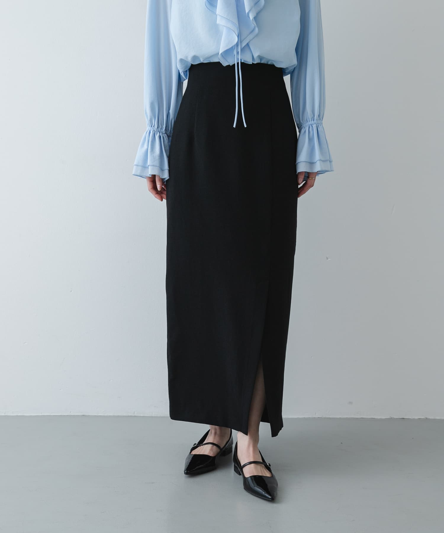 『一部WEB限定』『UR TECH DRYLUXE』リネンライクスリットタイトスカート