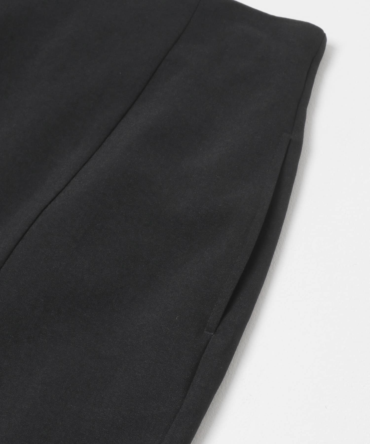 『一部WEB限定』『UR TECH DRYLUXE』リネンライクスリットタイトスカート BLACK XS