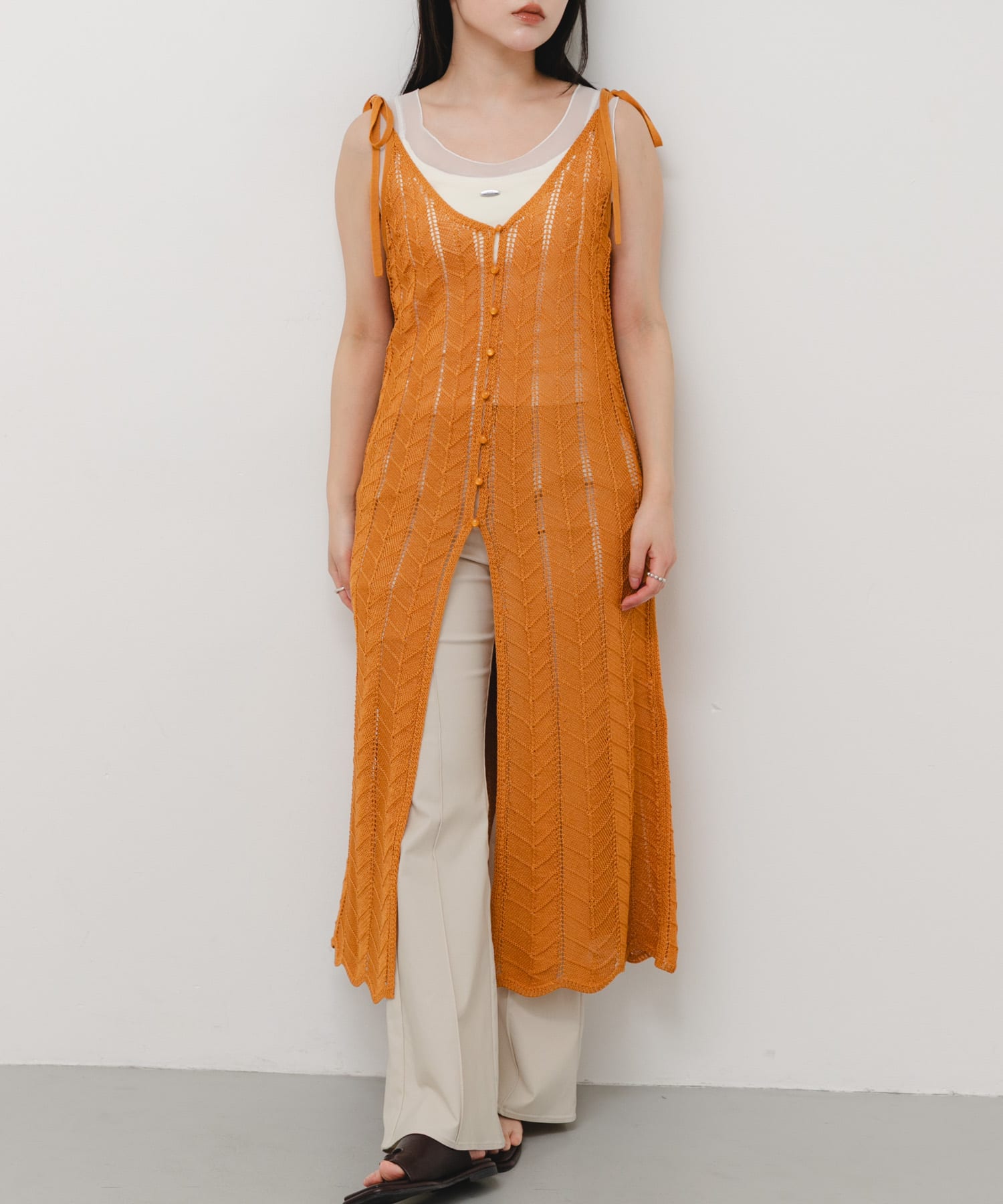 身長：158cm サイズ：one