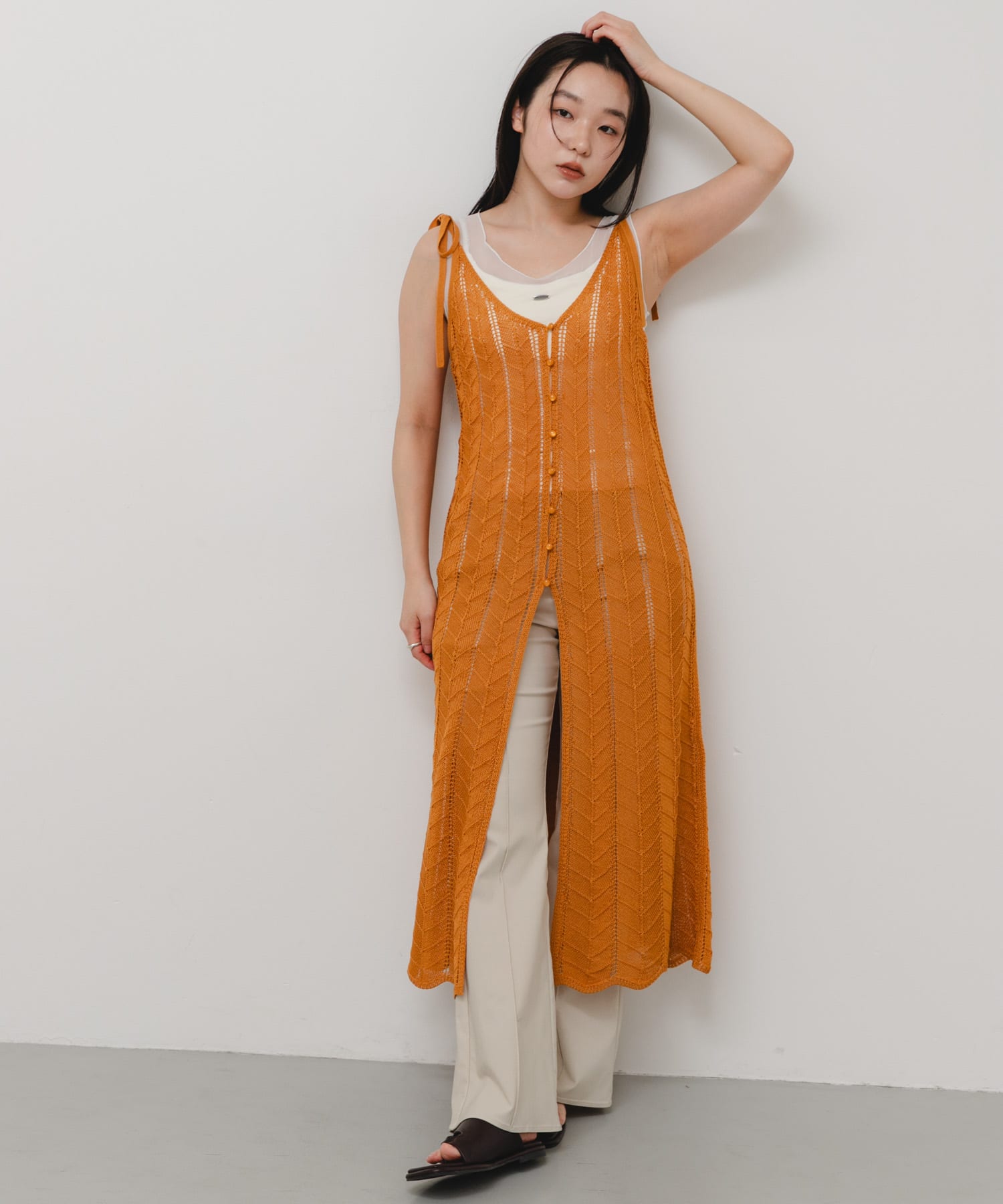 身長：158cm サイズ：one