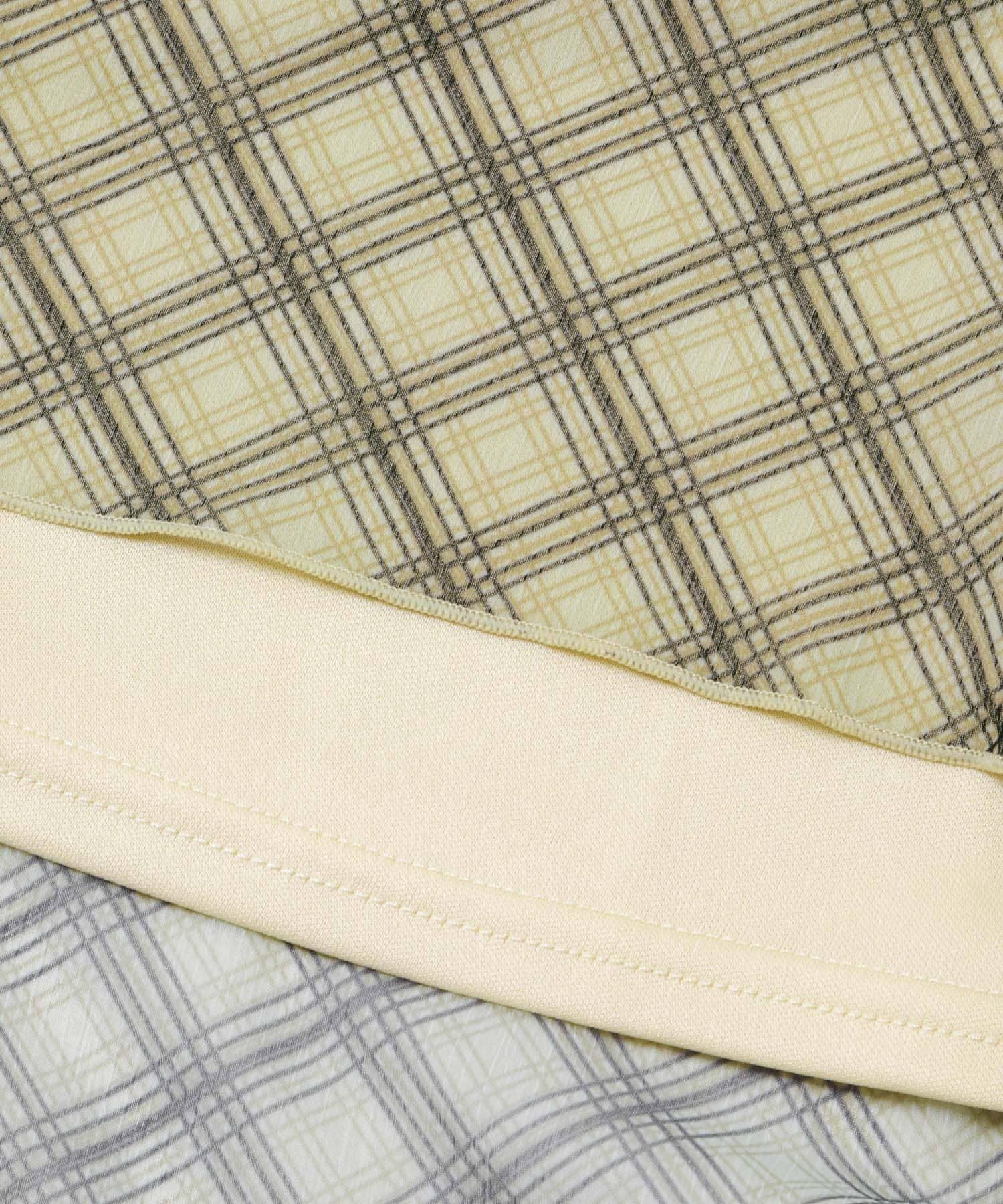 チェックシアーナローワンピース BEIGE COMPACT