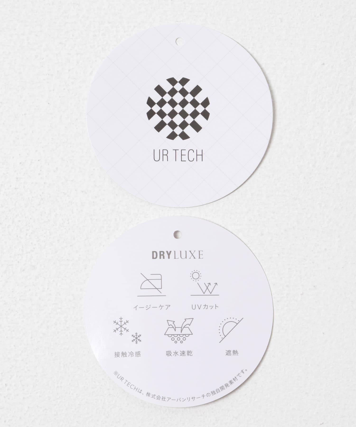 『UR TECH DRYLUXE』リネンライクワンピース CHARCOAL COMPACT