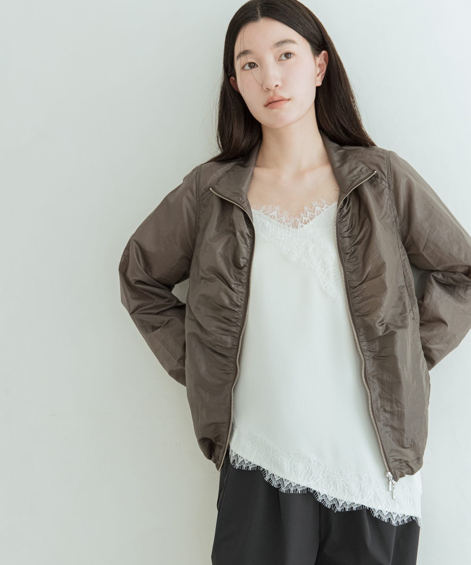 身長：162cm サイズ：one