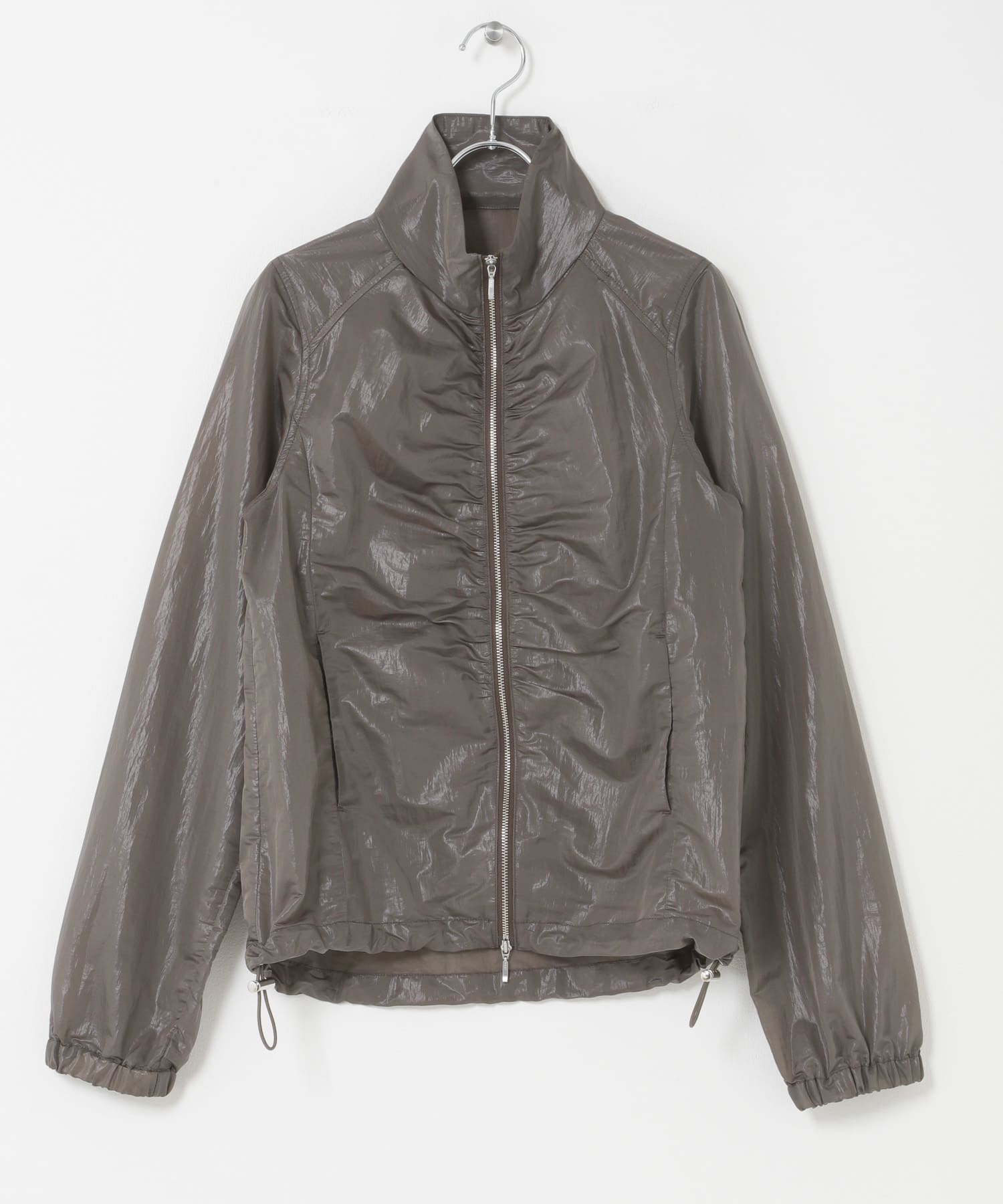 撥水シアーナイロンジップブルゾン CHARCOAL One