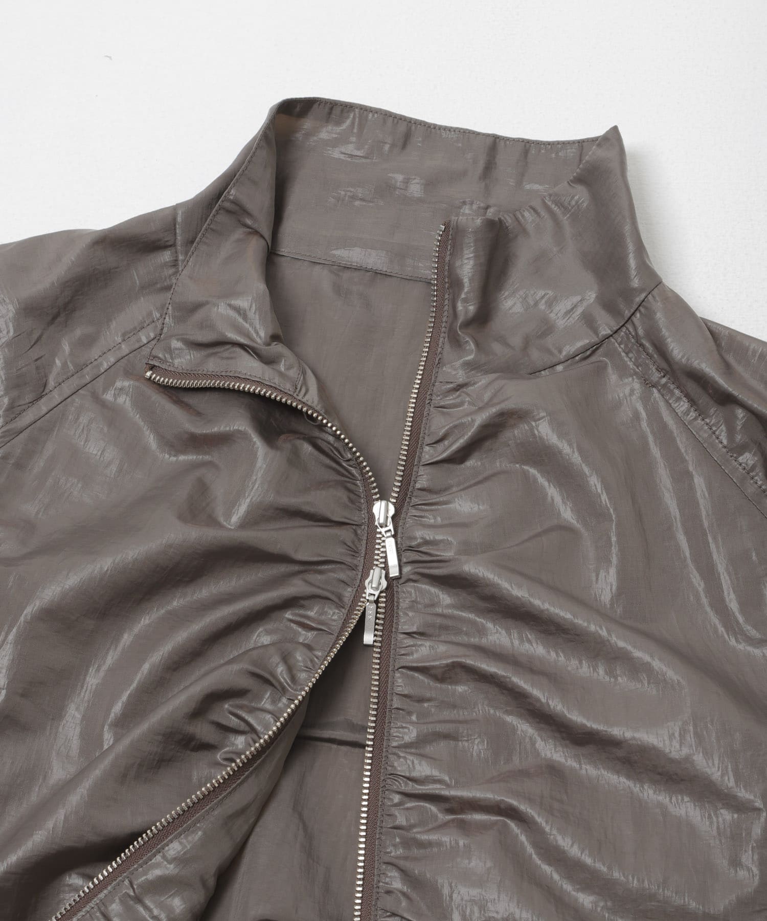 撥水シアーナイロンジップブルゾン CHARCOAL One