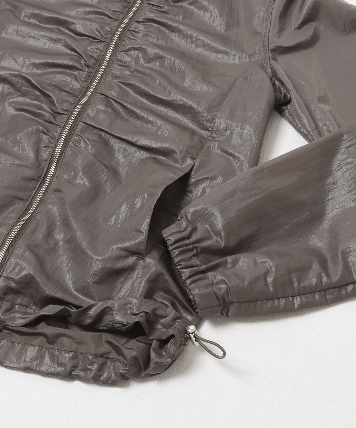 撥水シアーナイロンジップブルゾン CHARCOAL One