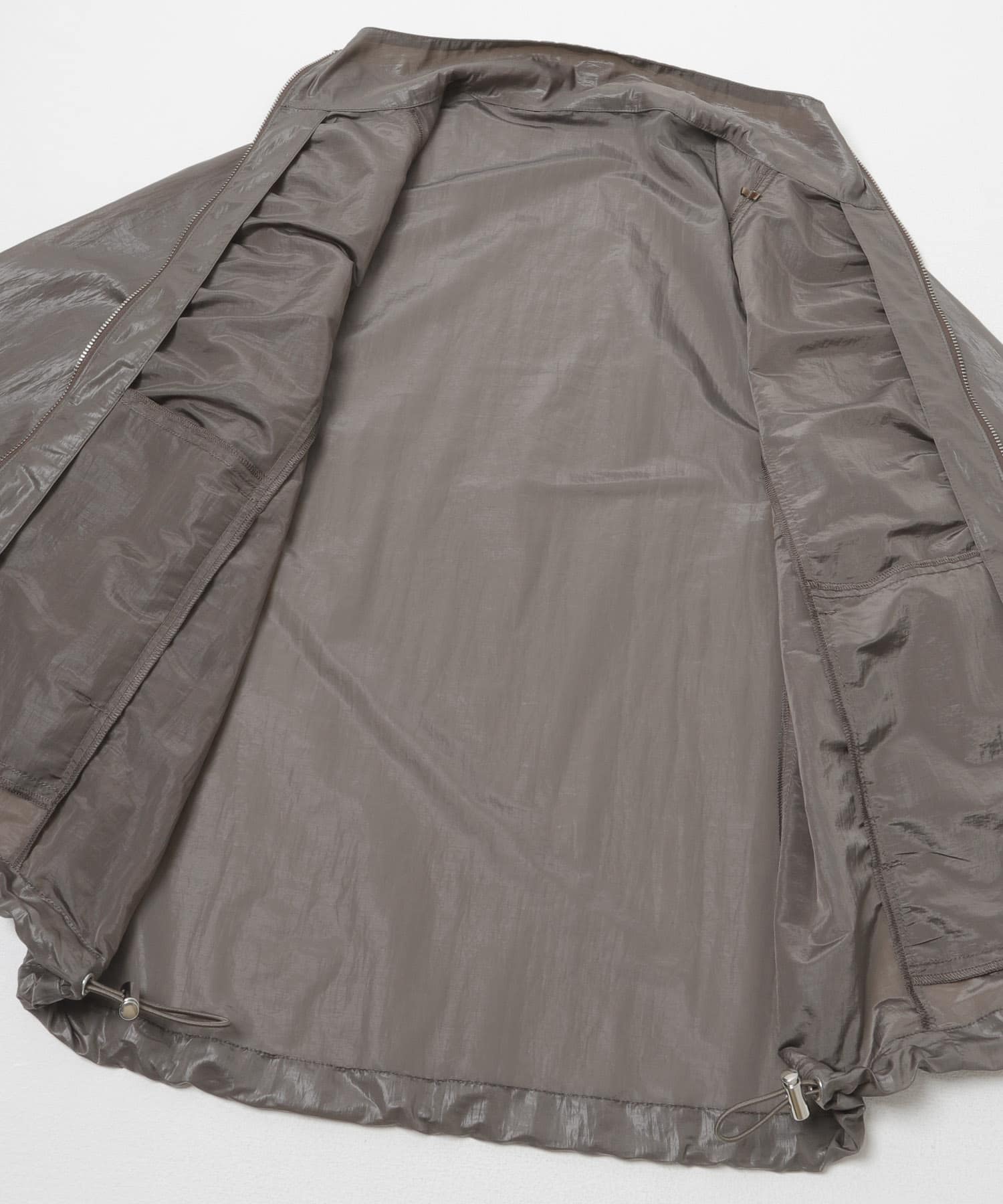撥水シアーナイロンジップブルゾン CHARCOAL One