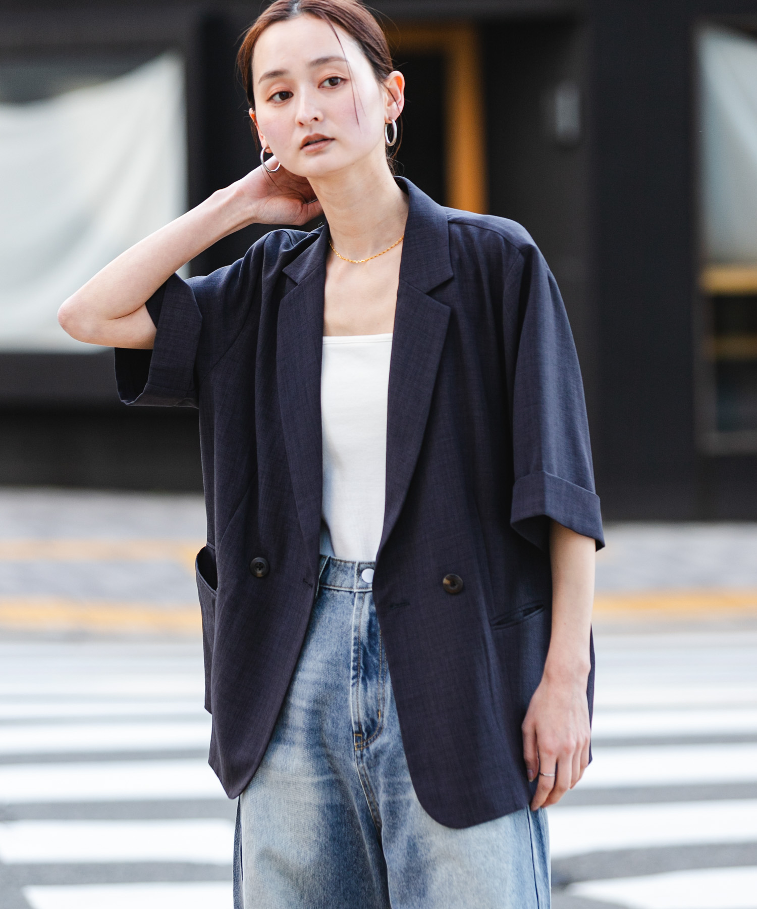 『UR TECH DRYLUXE』リネンライクジャケット