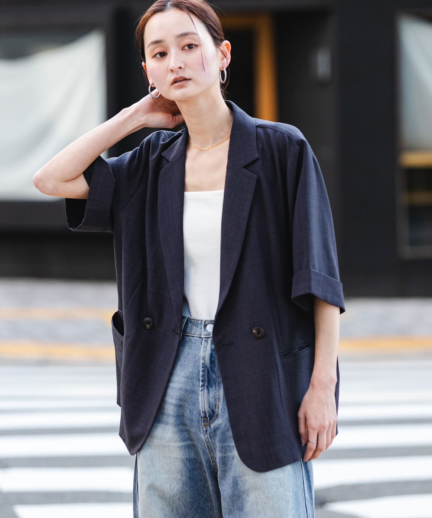 『UR TECH DRYLUXE』リネンライクジャケット