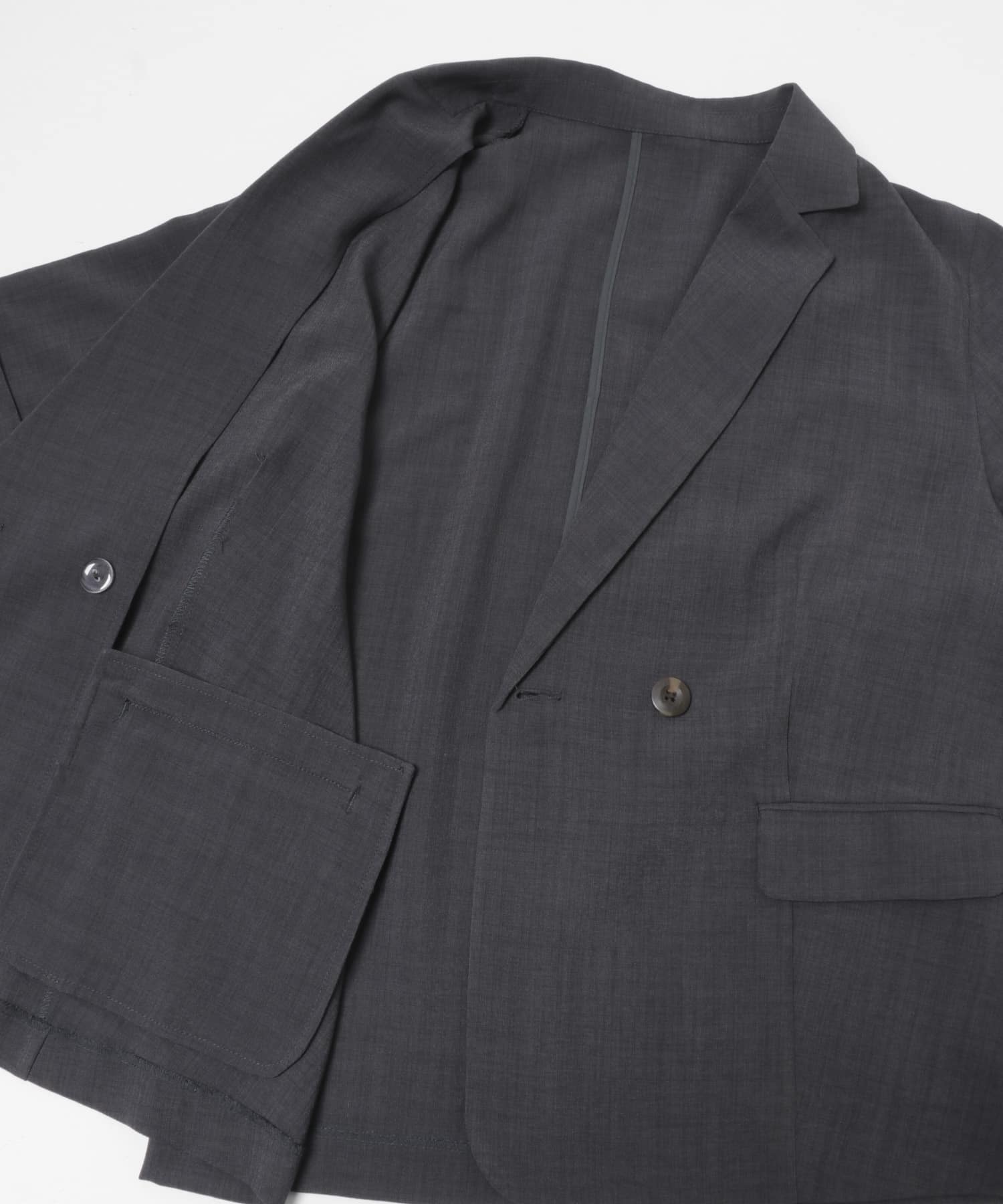 『UR TECH DRYLUXE』リネンライクジャケット CHARCOAL One