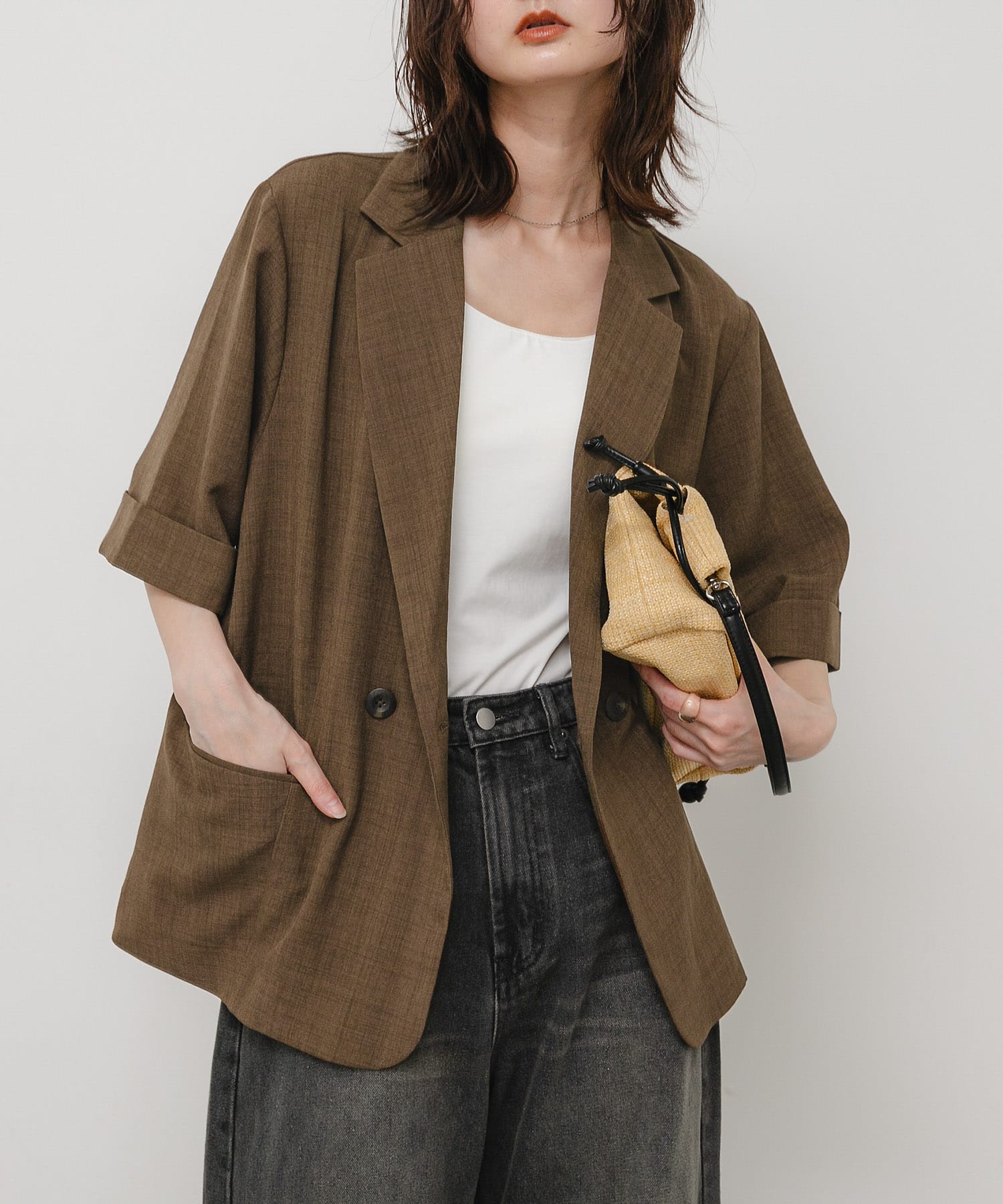 『一部WEB限定カラー』『UR TECH DRYLUXE』リネンライクジャケット