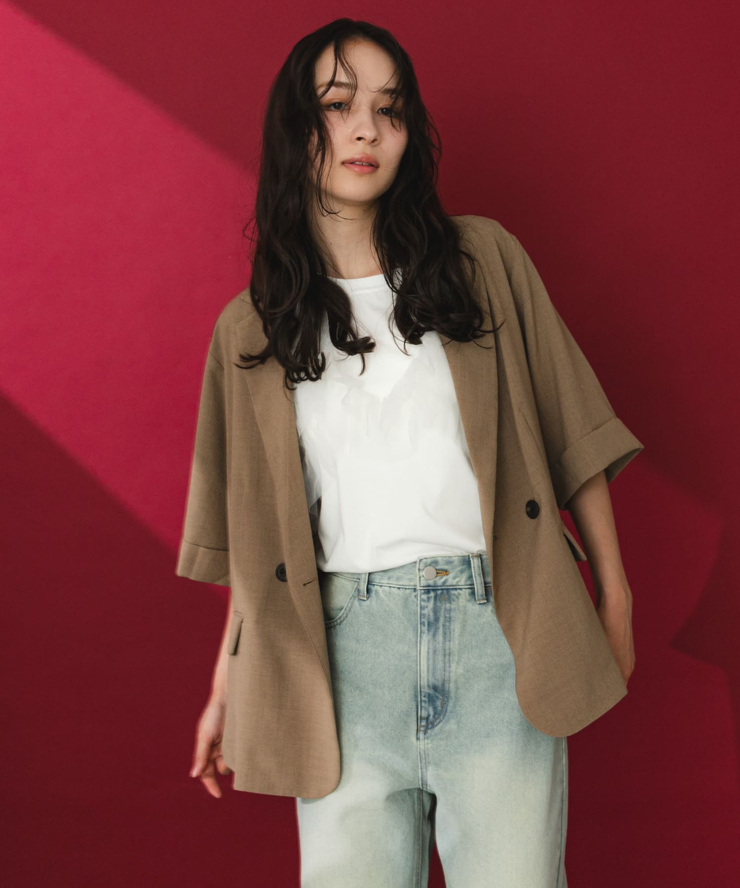 『一部WEB限定カラー』『UR TECH DRYLUXE』リネンライクジャケット