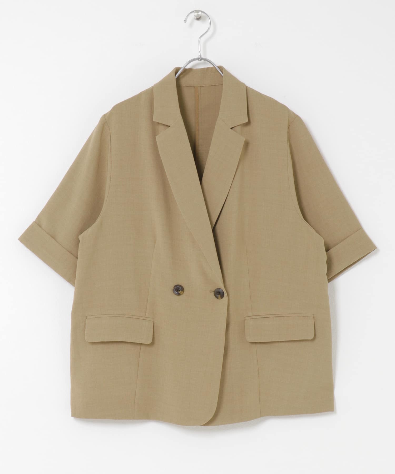 『UR TECH DRYLUXE』リネンライクジャケット BEIGE One