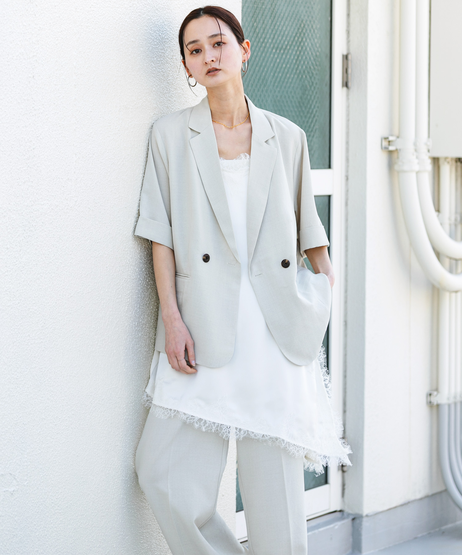 『UR TECH DRYLUXE』リネンライクジャケット