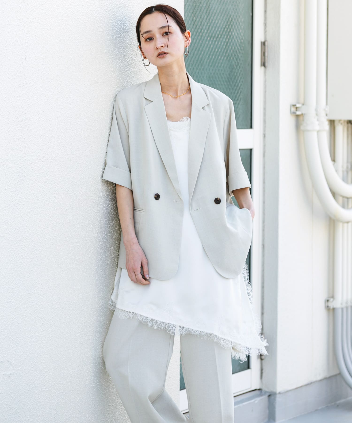 『UR TECH DRYLUXE』リネンライクジャケット