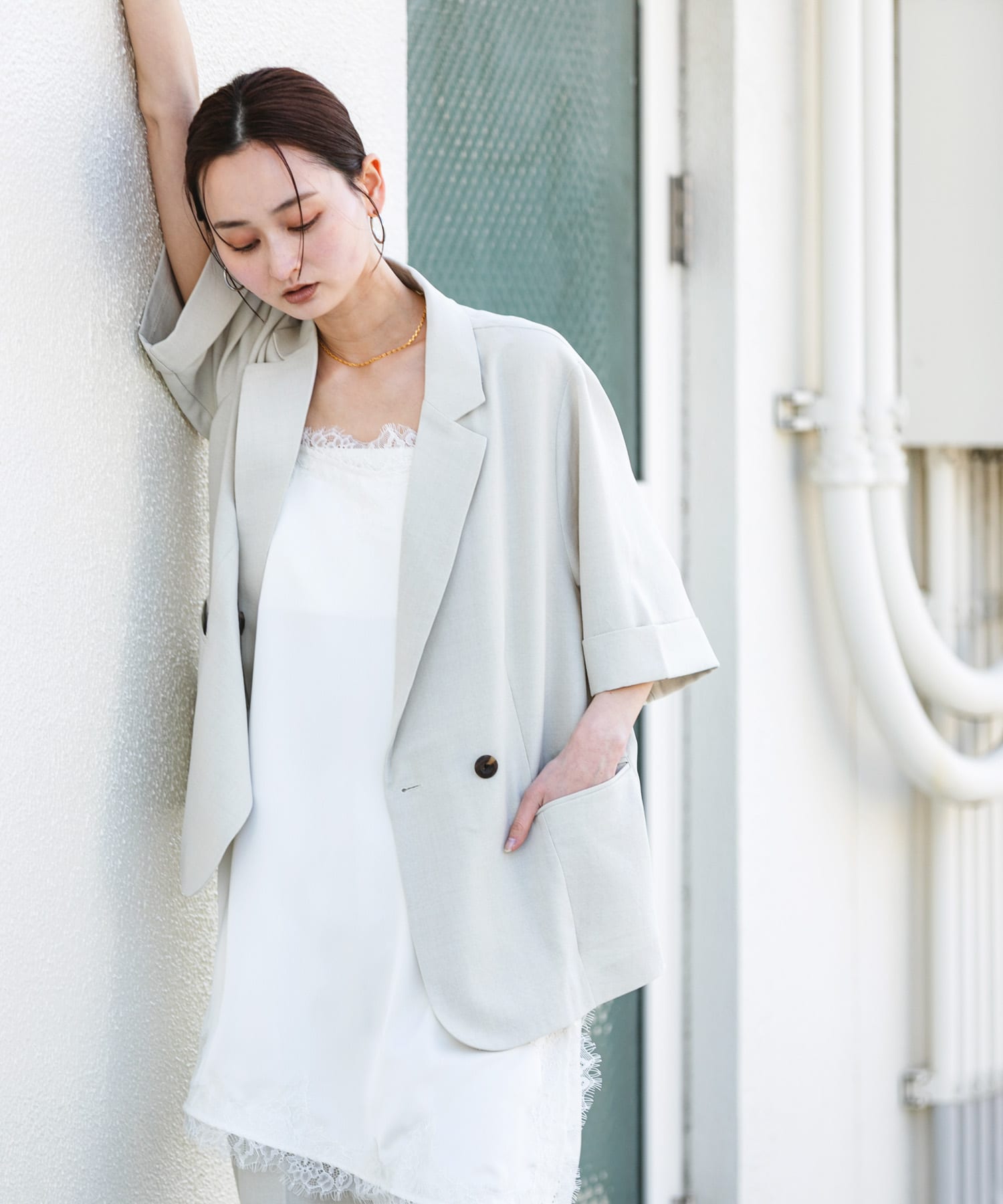 身長：169cm サイズ：one