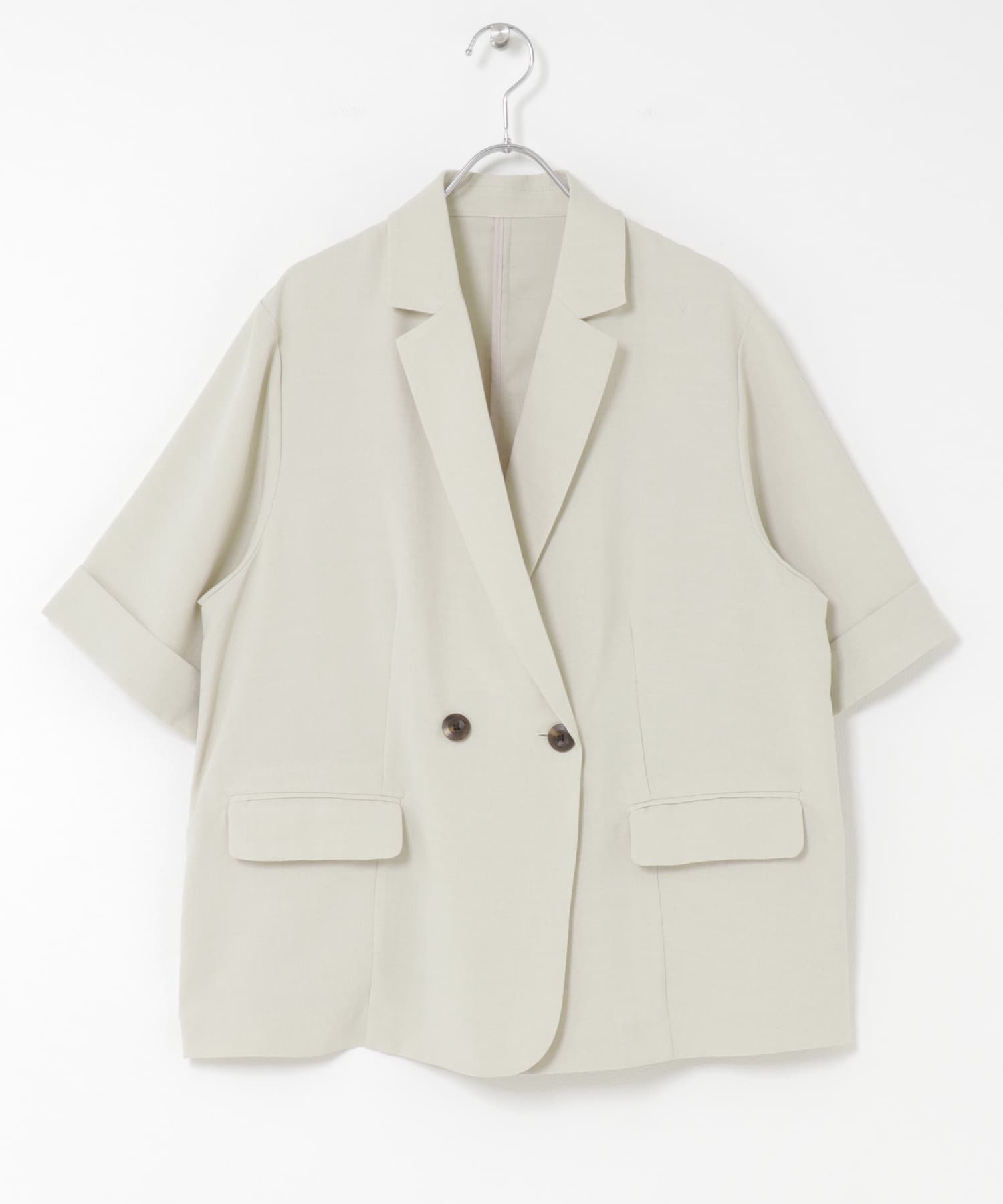 『UR TECH DRYLUXE』リネンライクジャケット GREIGE One