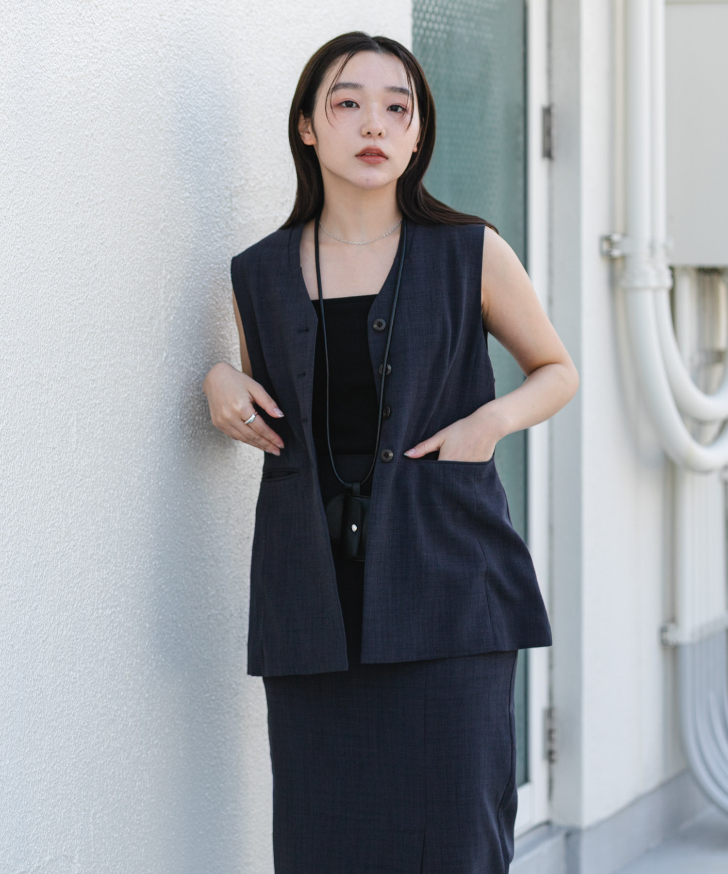 『UR TECH DRYLUXE』リネンライクジレ