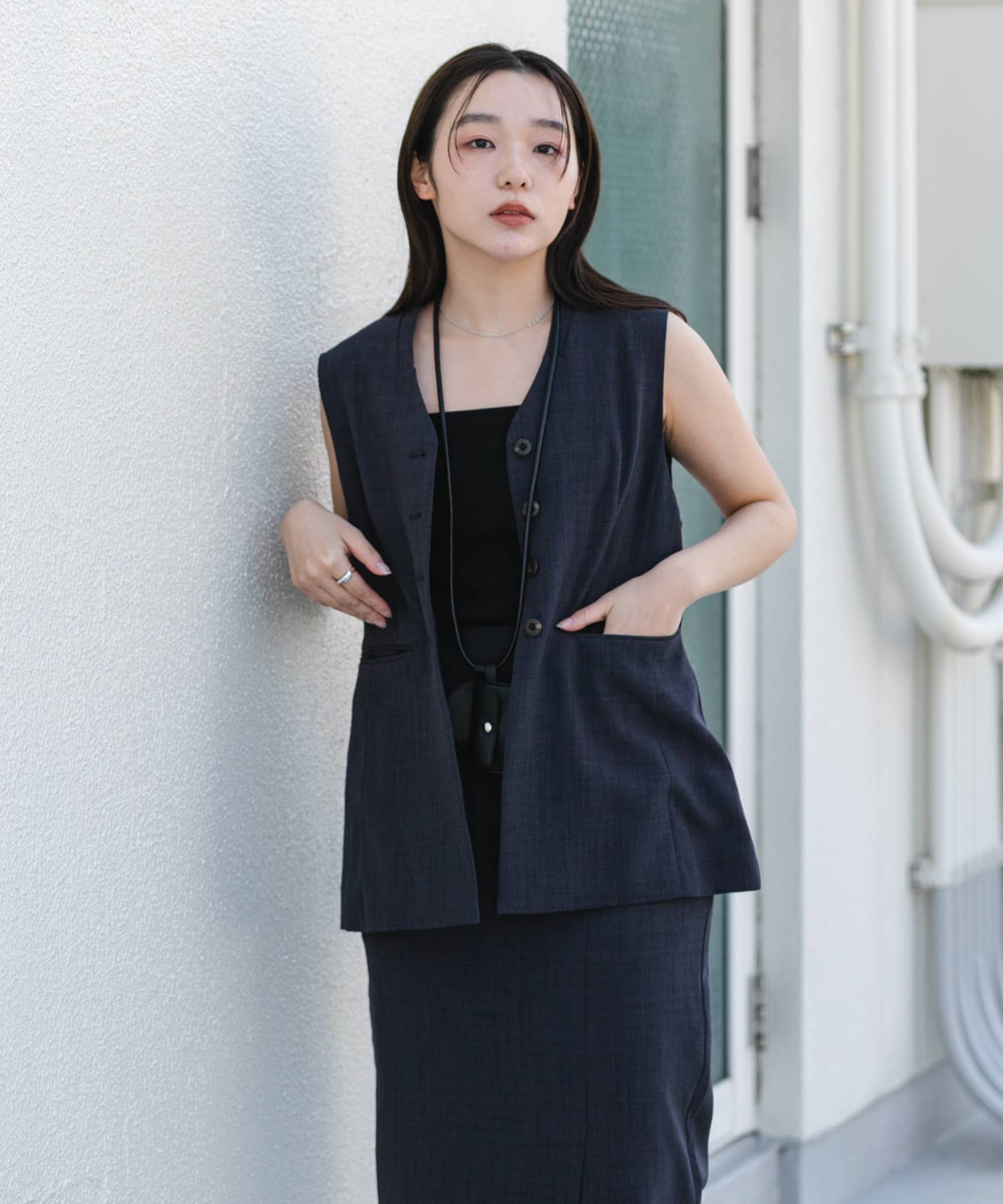 『UR TECH DRYLUXE』リネンライクジレ