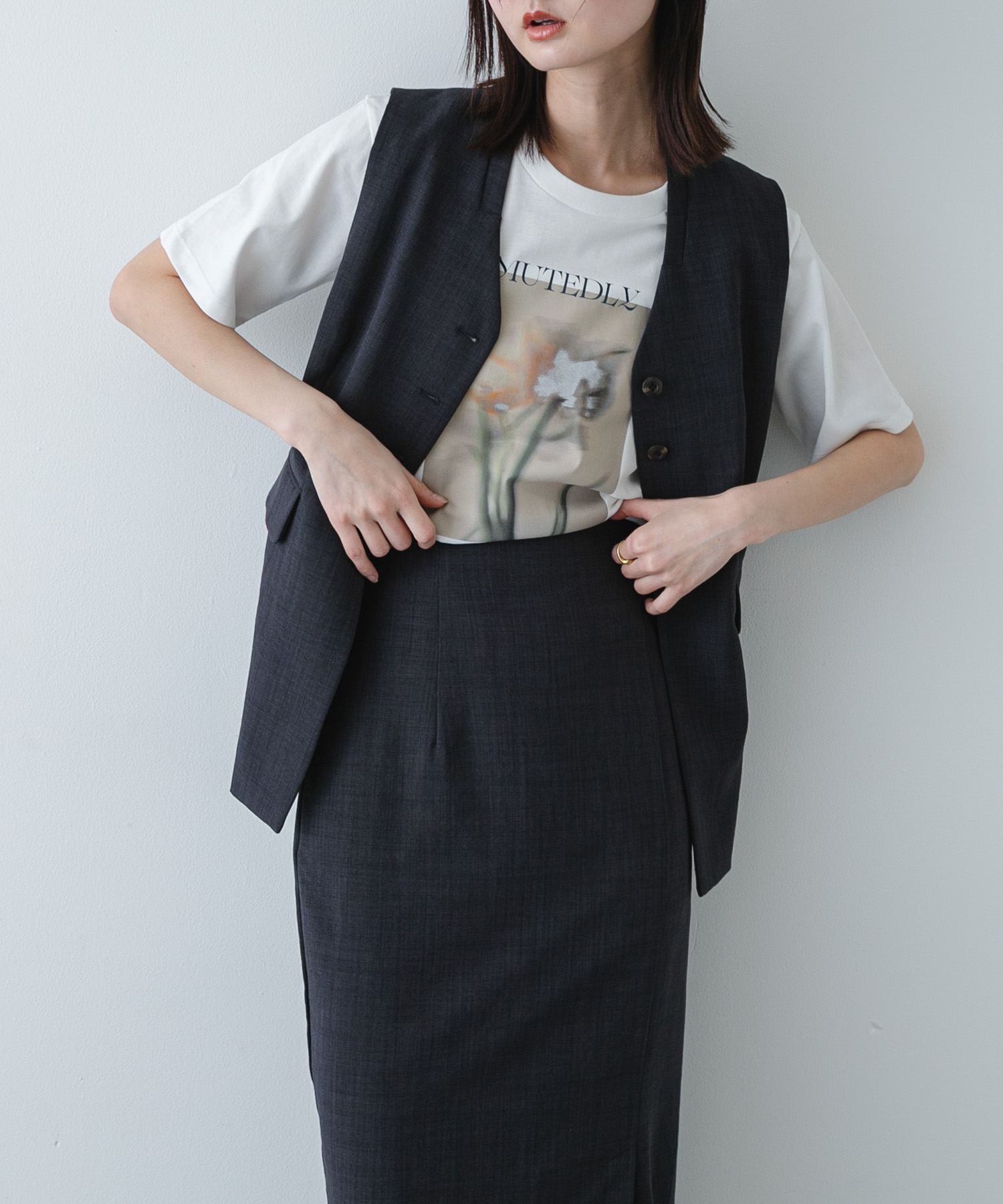 身長：169cm サイズ：one