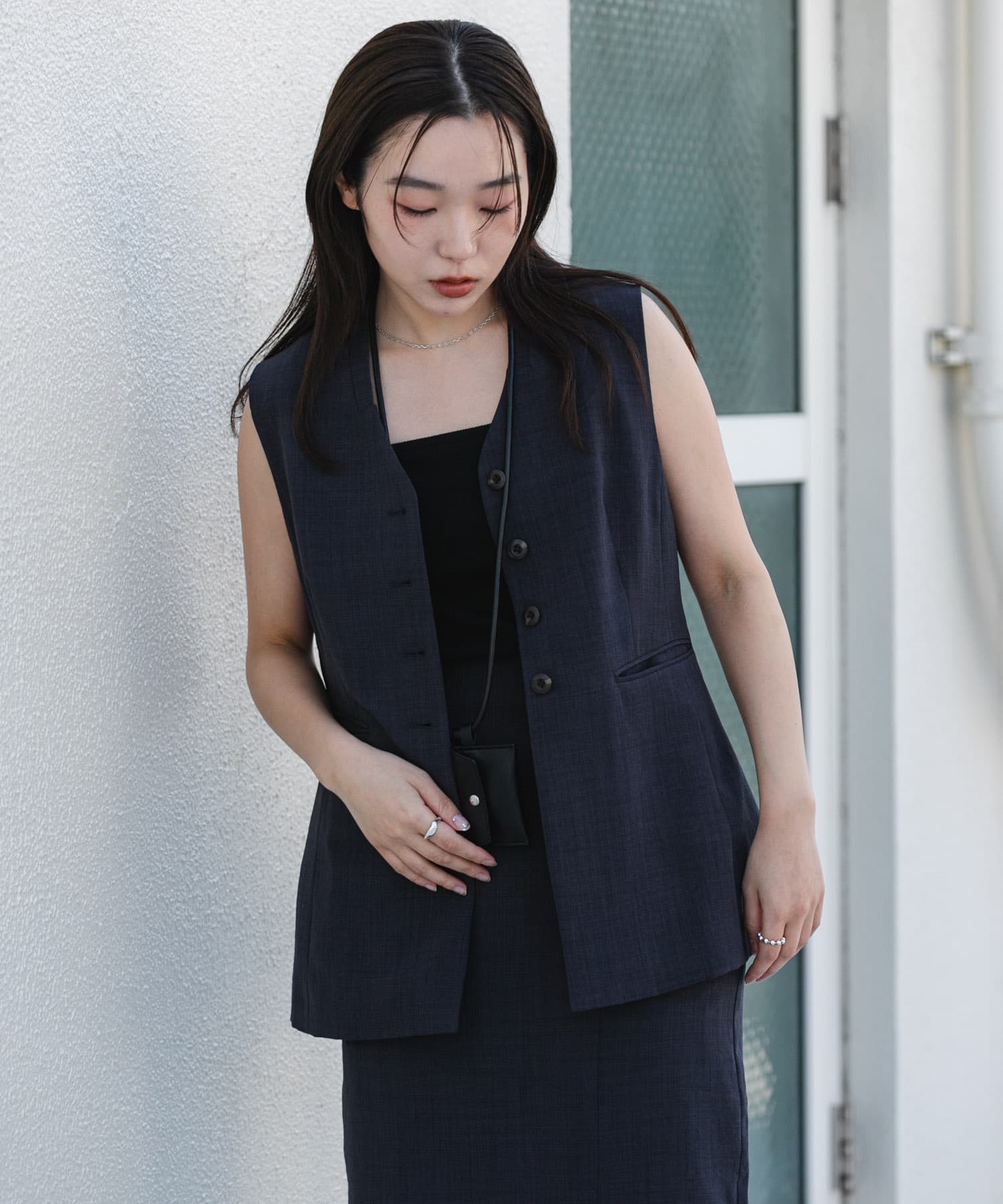 身長：158cm サイズ：one