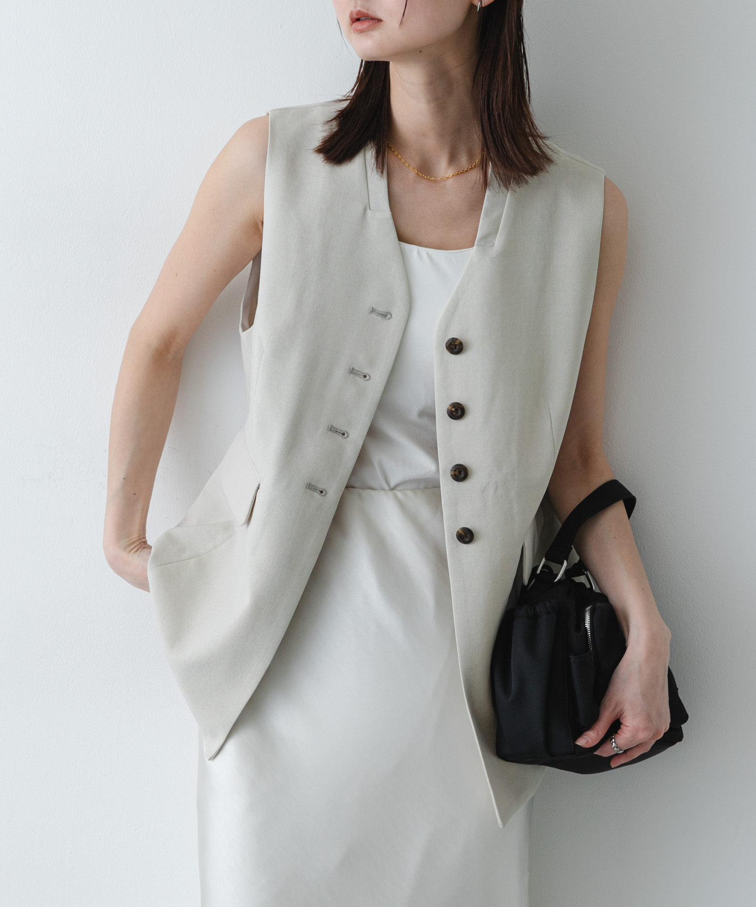 『UR TECH DRYLUXE』リネンライクジレ