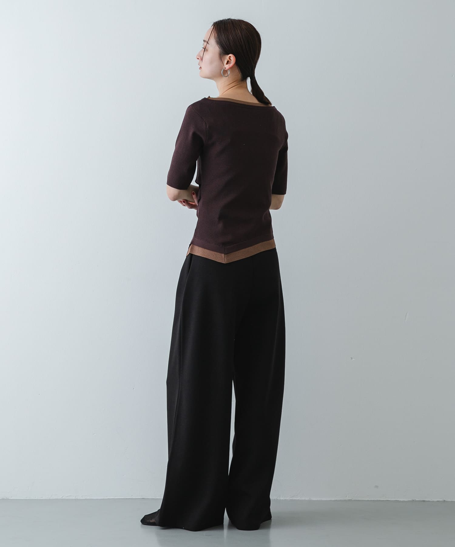 『軽量』メッシュフラットシューズ BLACK S