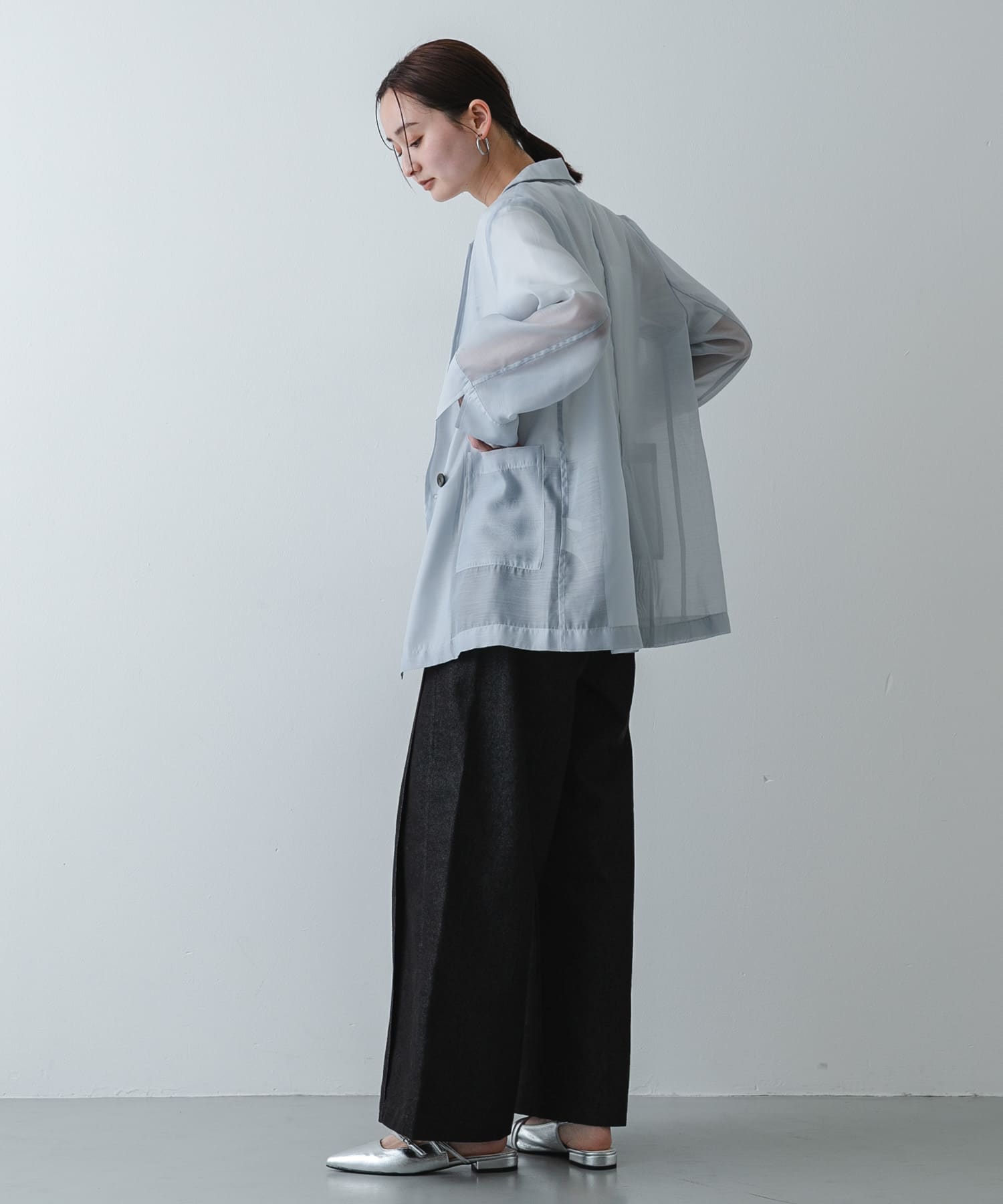 『軽量/消臭/抗菌』ベルトデザインミュール SILVER S