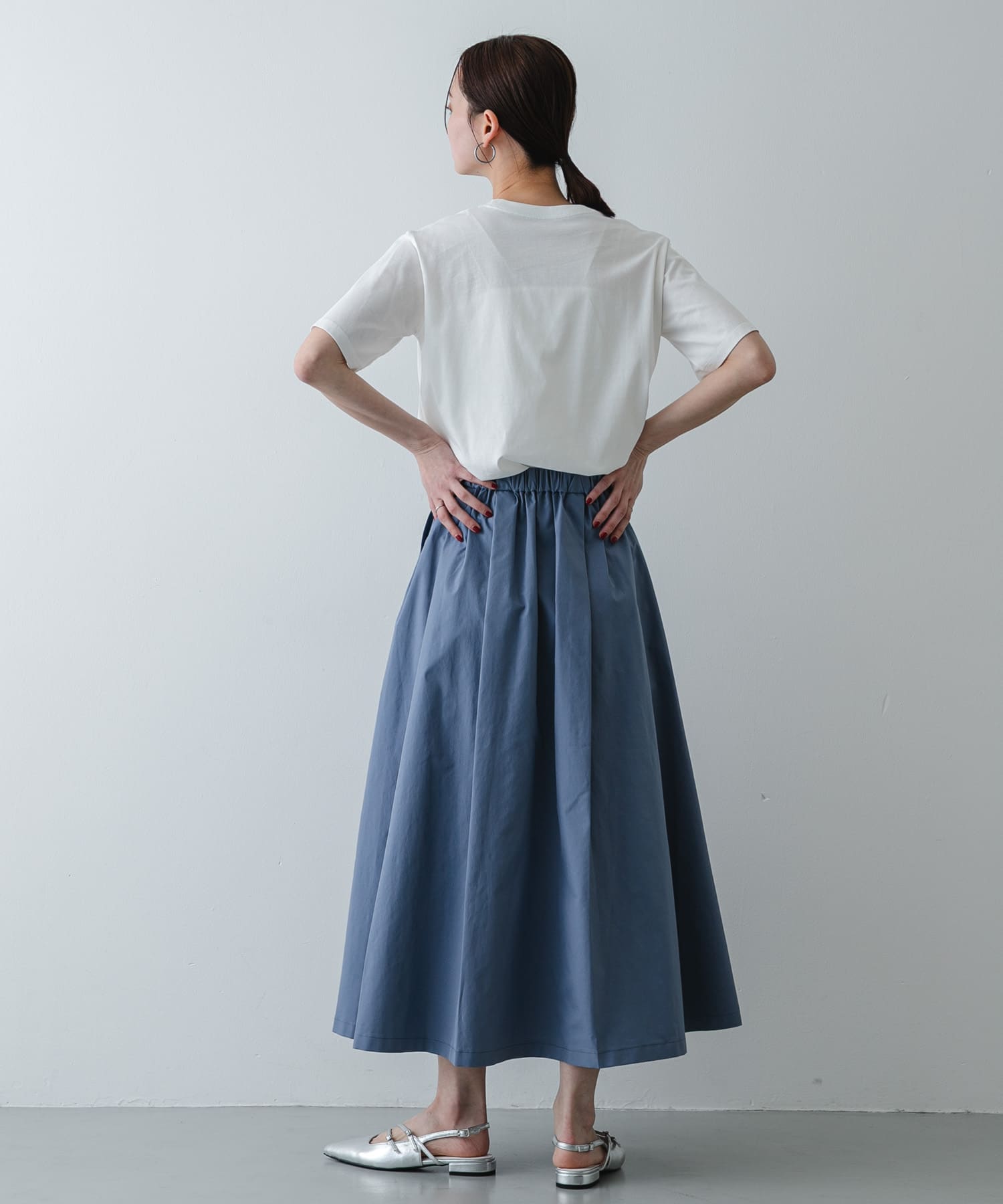 『軽量/消臭/抗菌』ベルトデザインミュール SILVER S