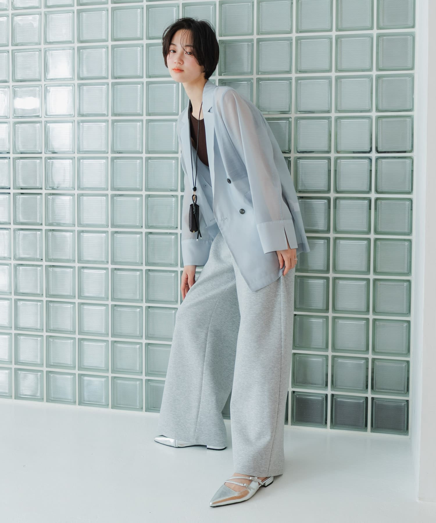 『軽量/消臭/抗菌』ベルトデザインミュール SILVER M