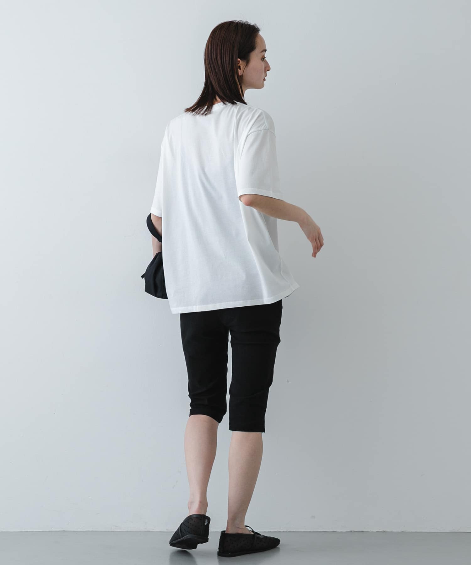 シアードットフラットパンプス BLACK S