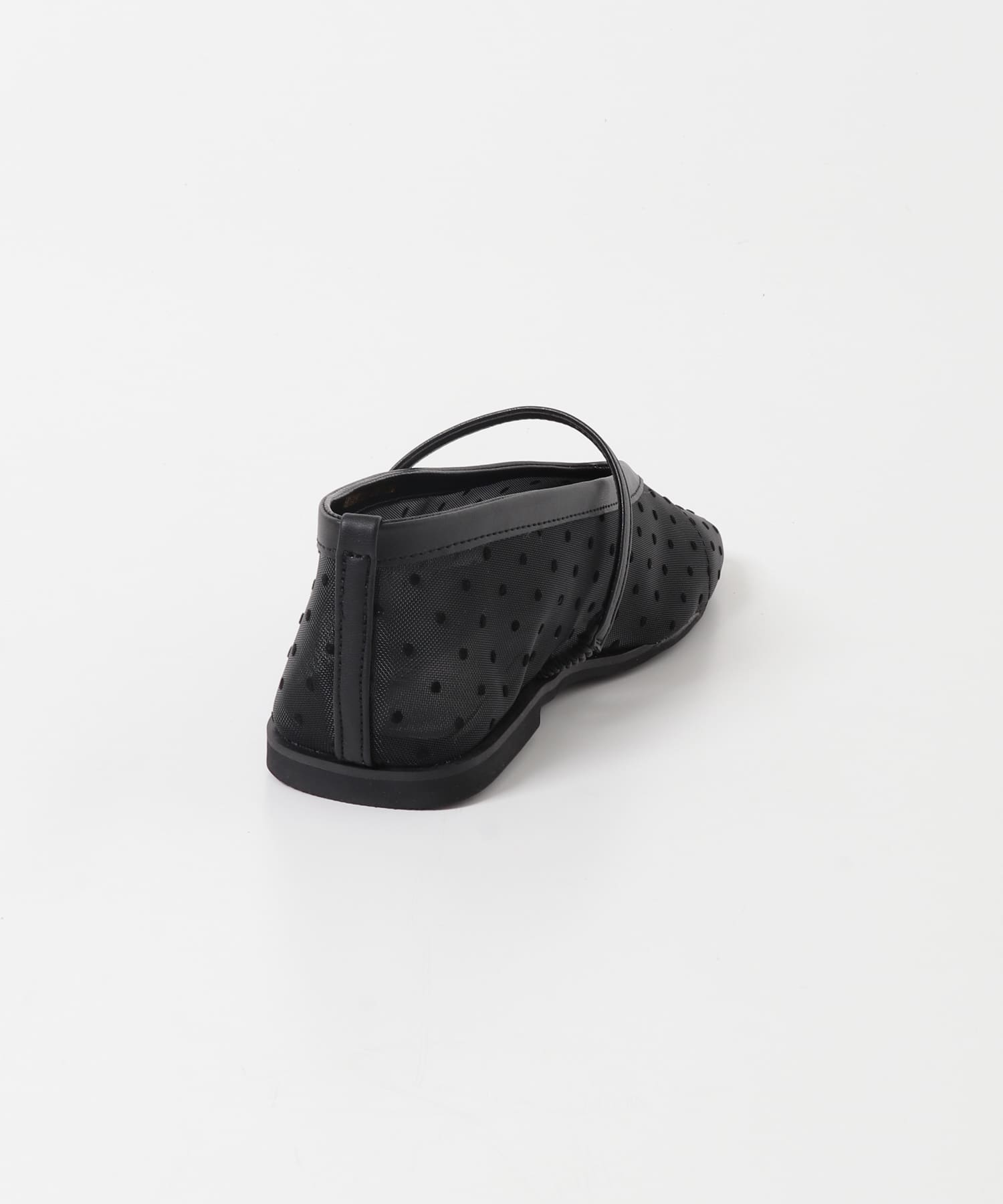 シアードットフラットパンプス BLACK S
