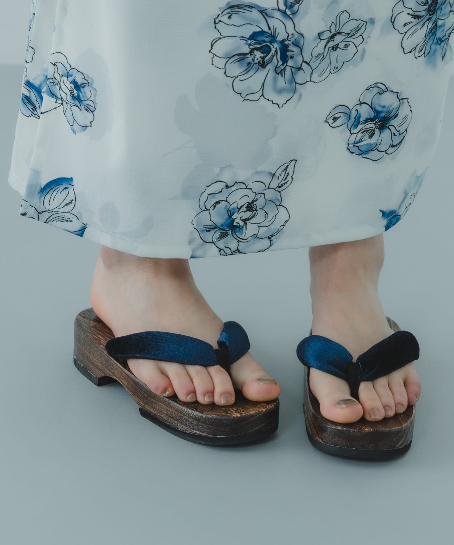 『WEB/一部店舗限定』下駄 NAVY One