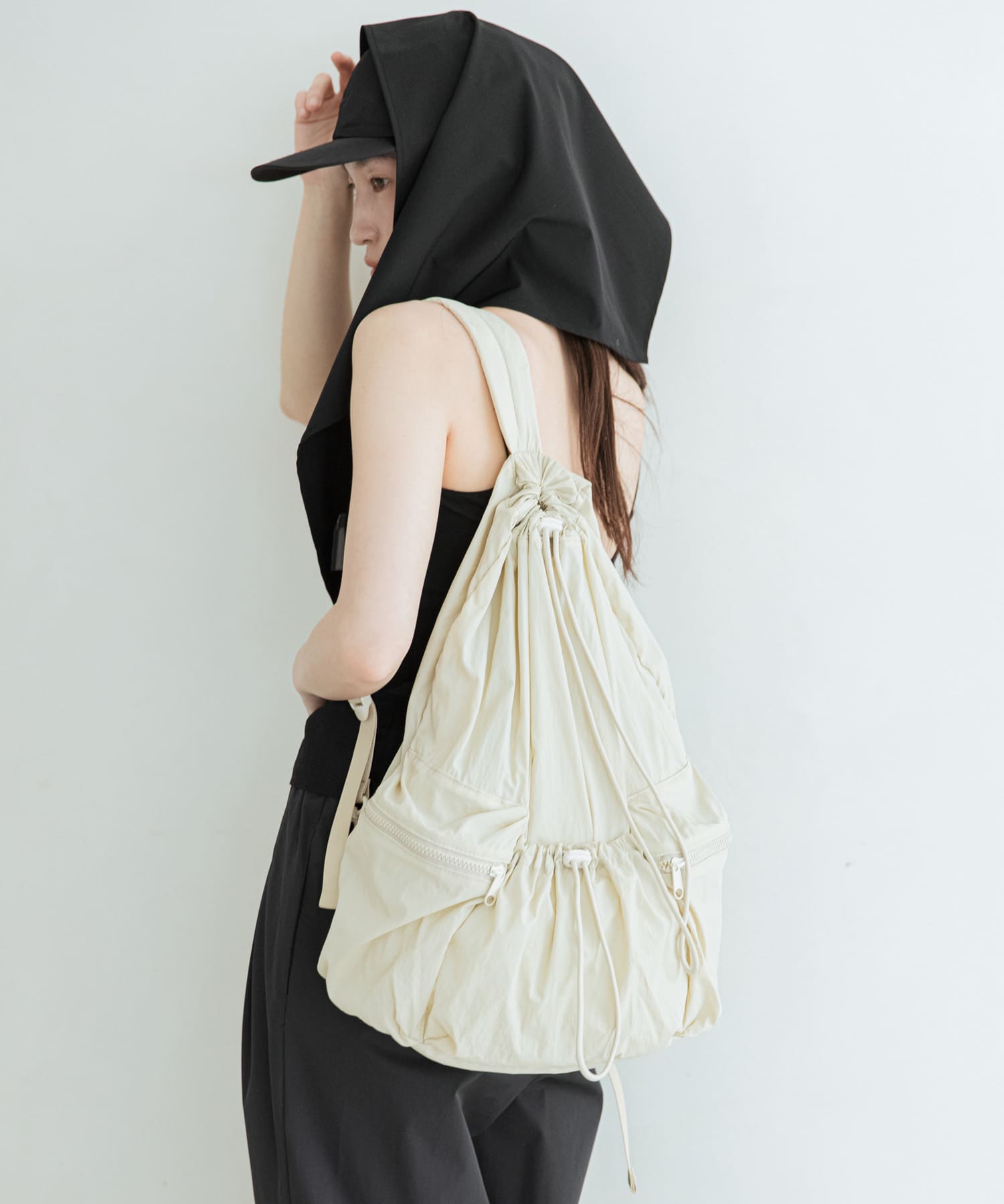 『撥水』SKINProof 2WAYリュック BEIGE One